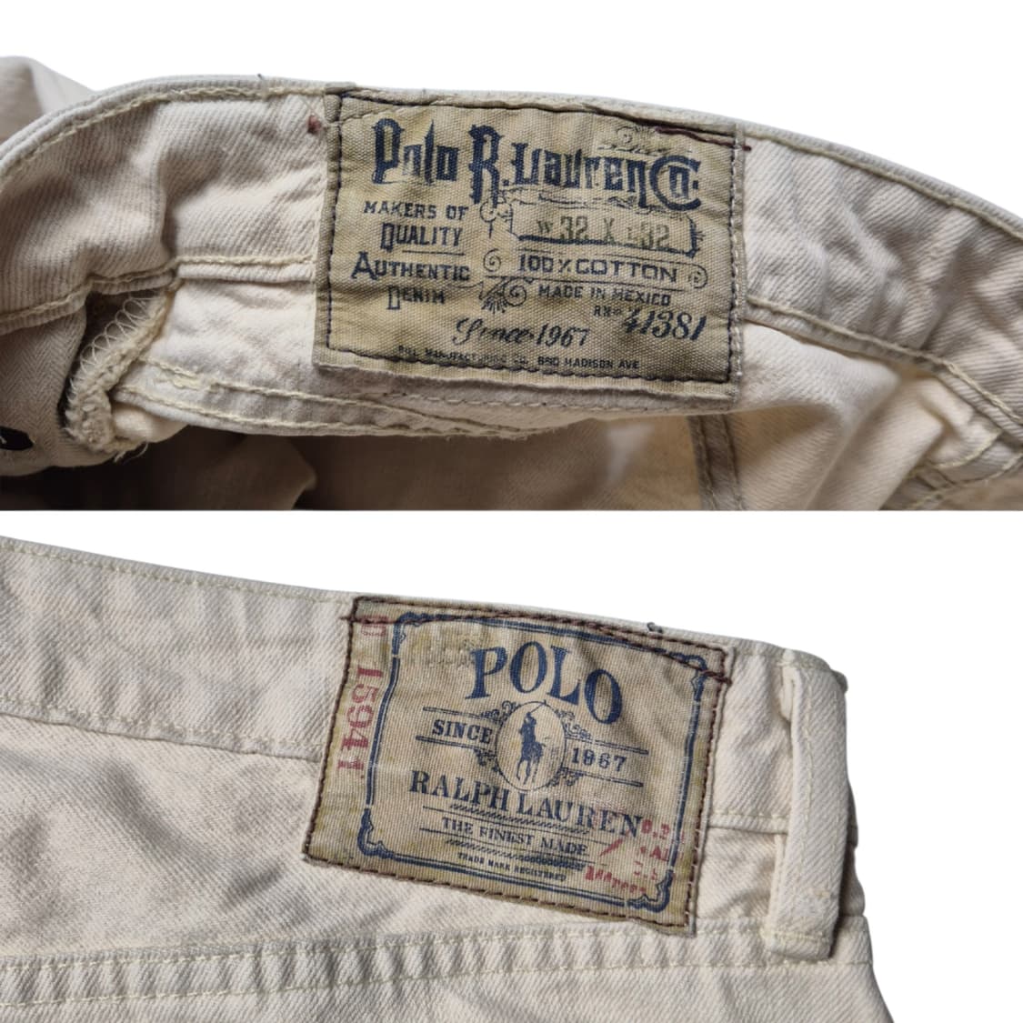 [32x32] 폴로 랄프로렌 데님팬츠 아이보리 상품이미지8