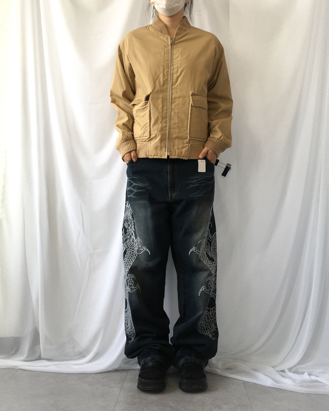 Oriental needle work denim pants 상품이미지6