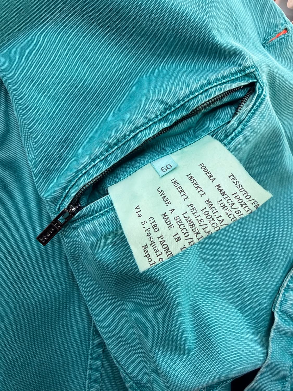 50/ 키톤 가먼트다이드 램스킨 엘보패치 자켓 상품이미지10