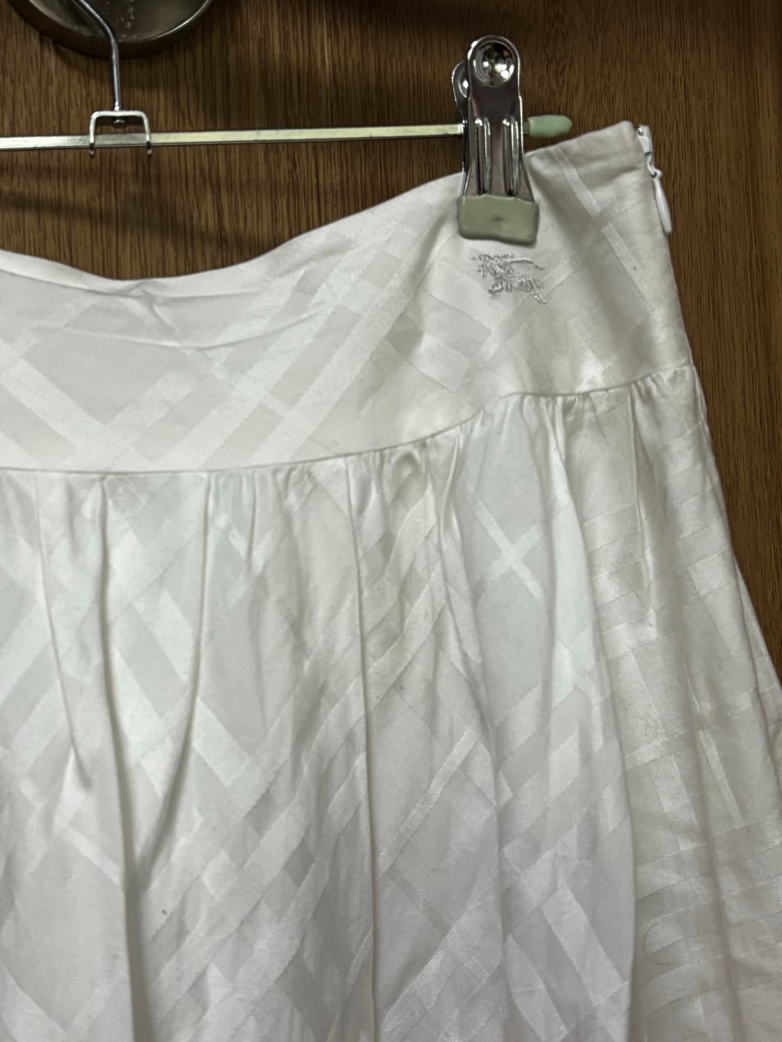 버버리 블루라벨 화이트 체크 스커트 상품이미지2