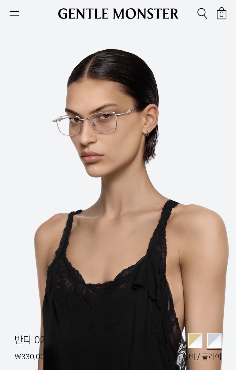 젠틀몬스터 볼드컬렉션 반타02 안경 판매 상품이미지2