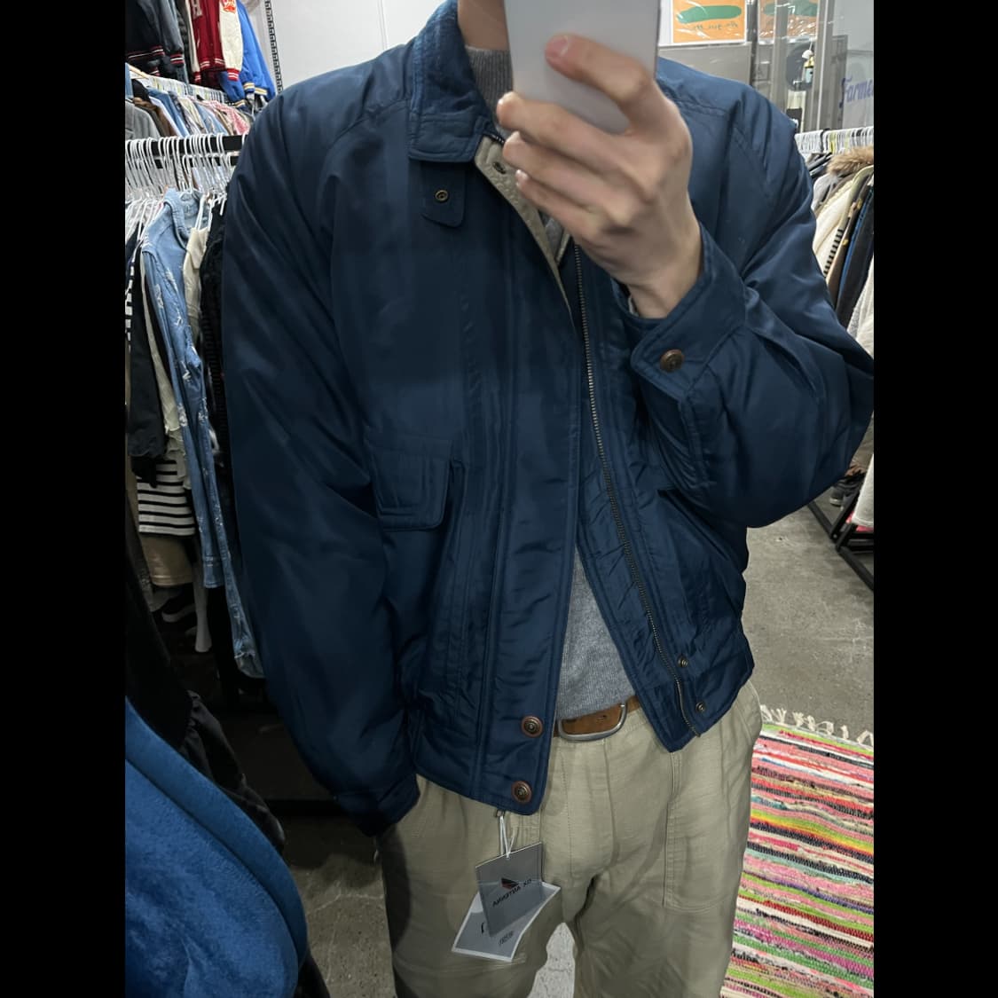 THE MARQUIS JPN 봄버자켓 네이비  상품이미지2