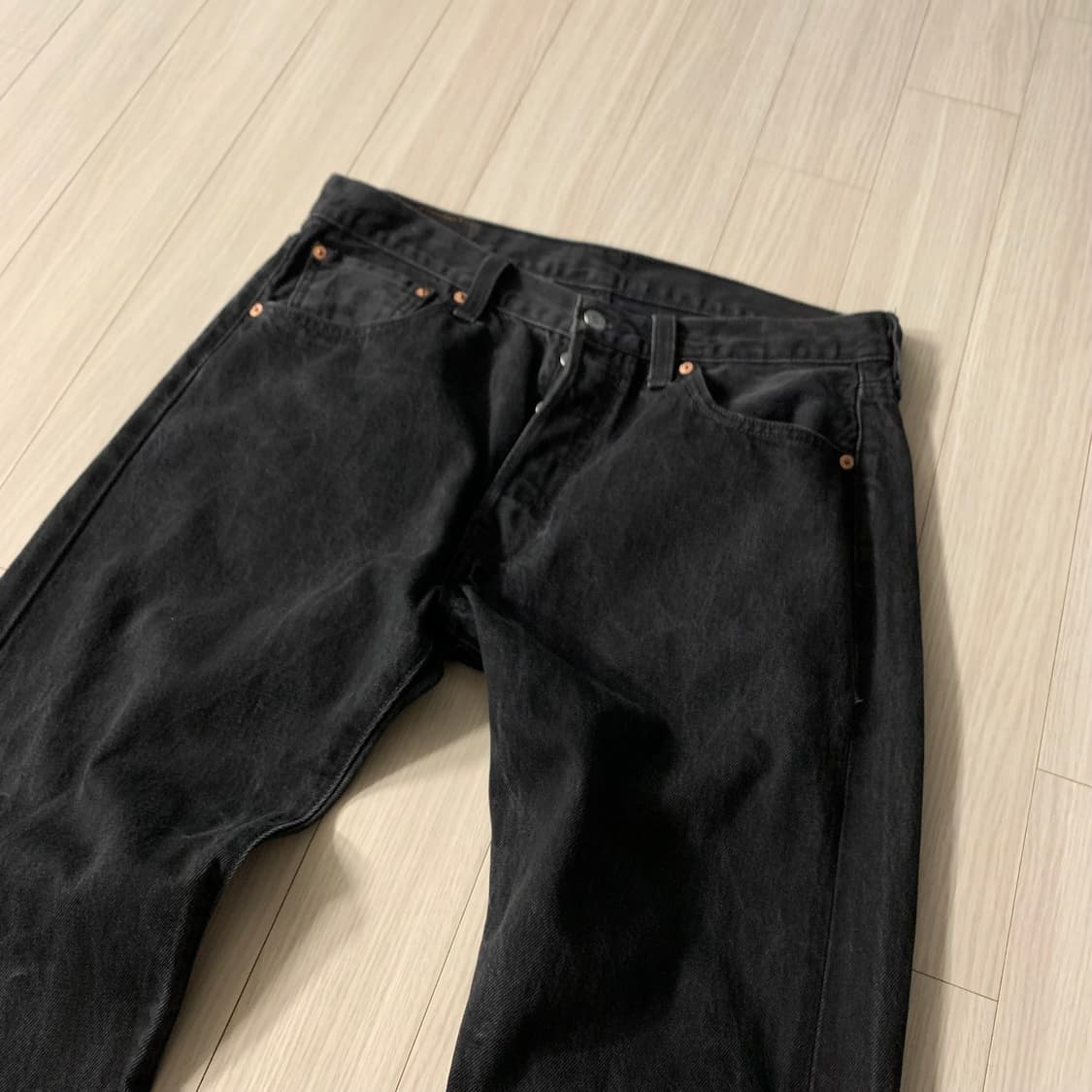 리바이스 501 블랙 데님 34(32) 상품이미지2