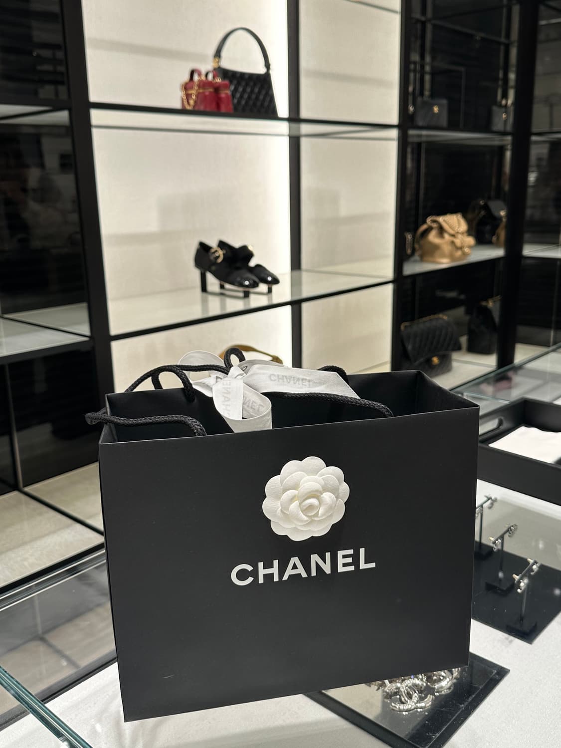 샤넬 화이트 멀티 트위드 발레리나 슈즈 37 사이즈 새상품  상품이미지4