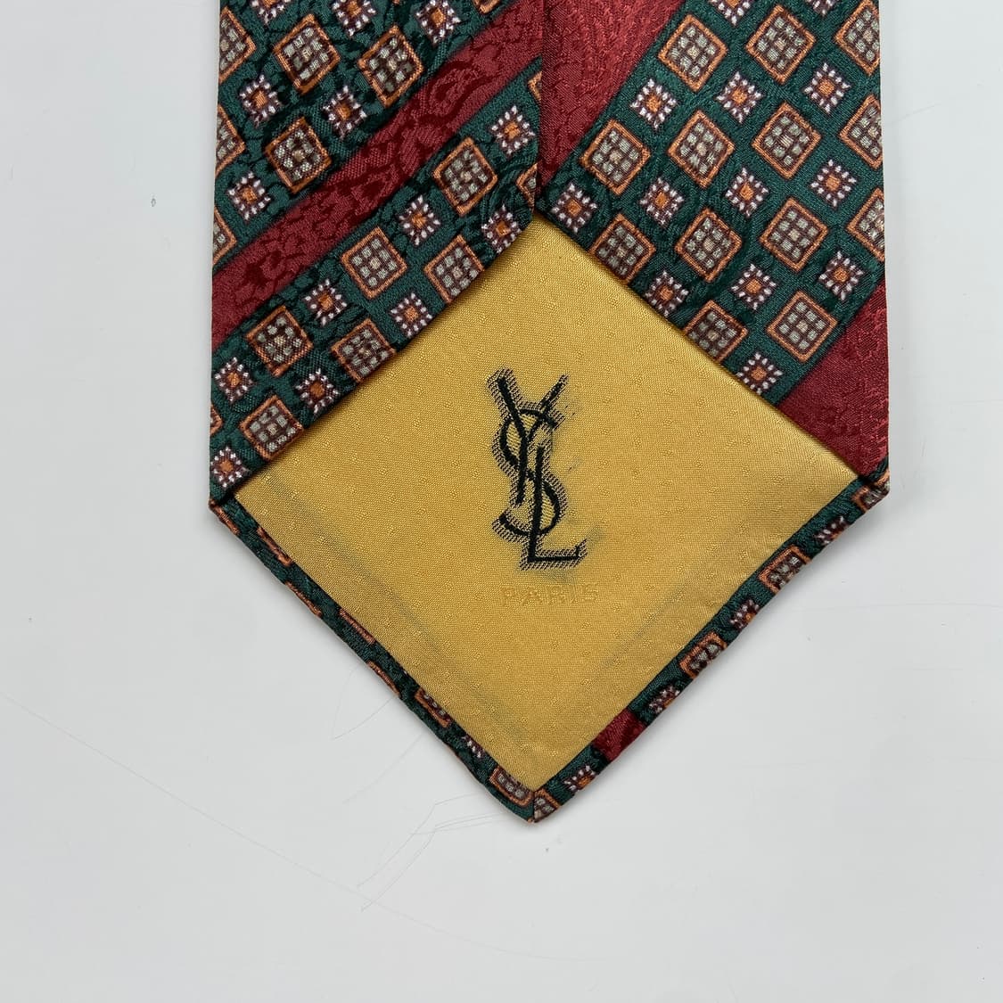 입생로랑(YSL) 명품 정품 페이즐리 넥타이 장폭11.1cm 상품이미지7