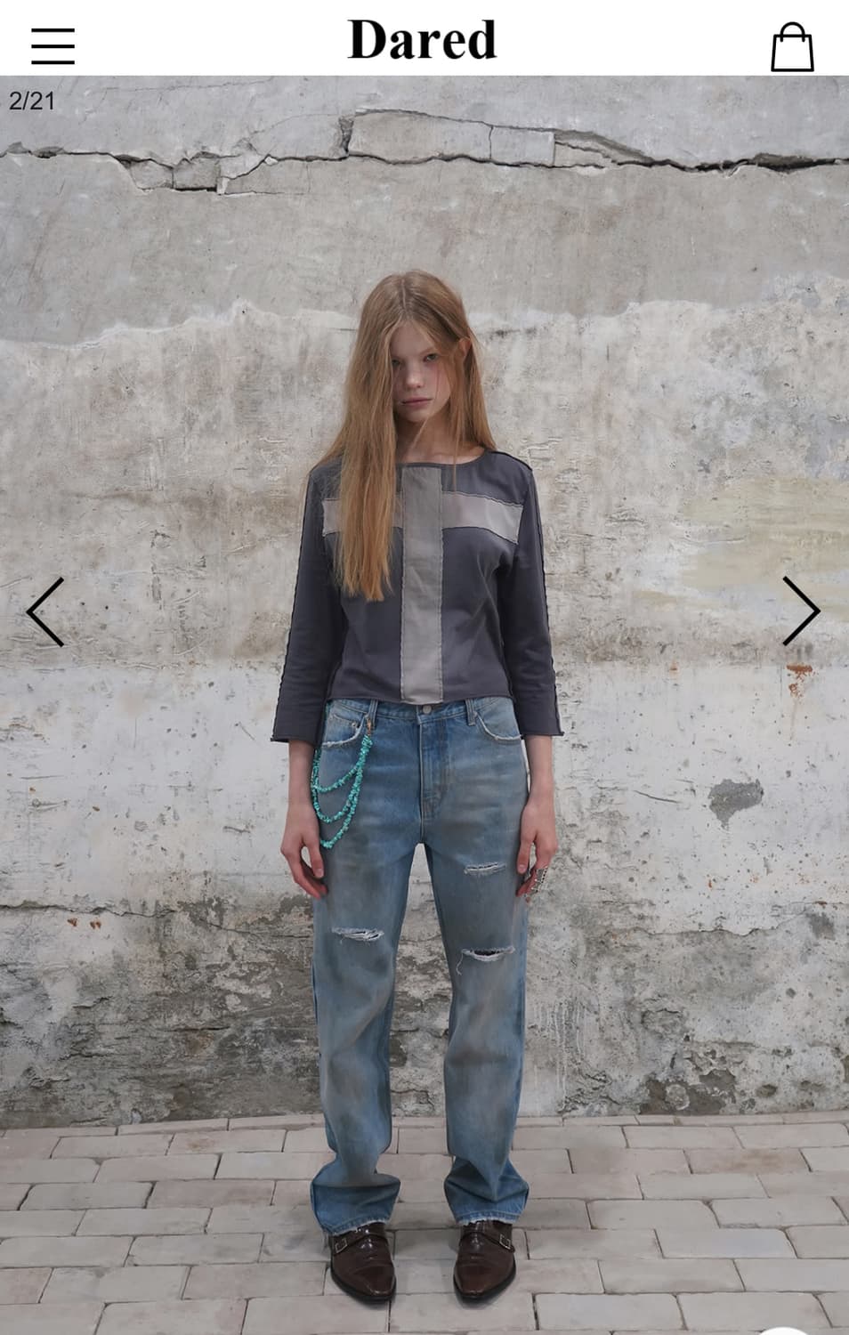 Dared GHOST WASH TOP 상품이미지2