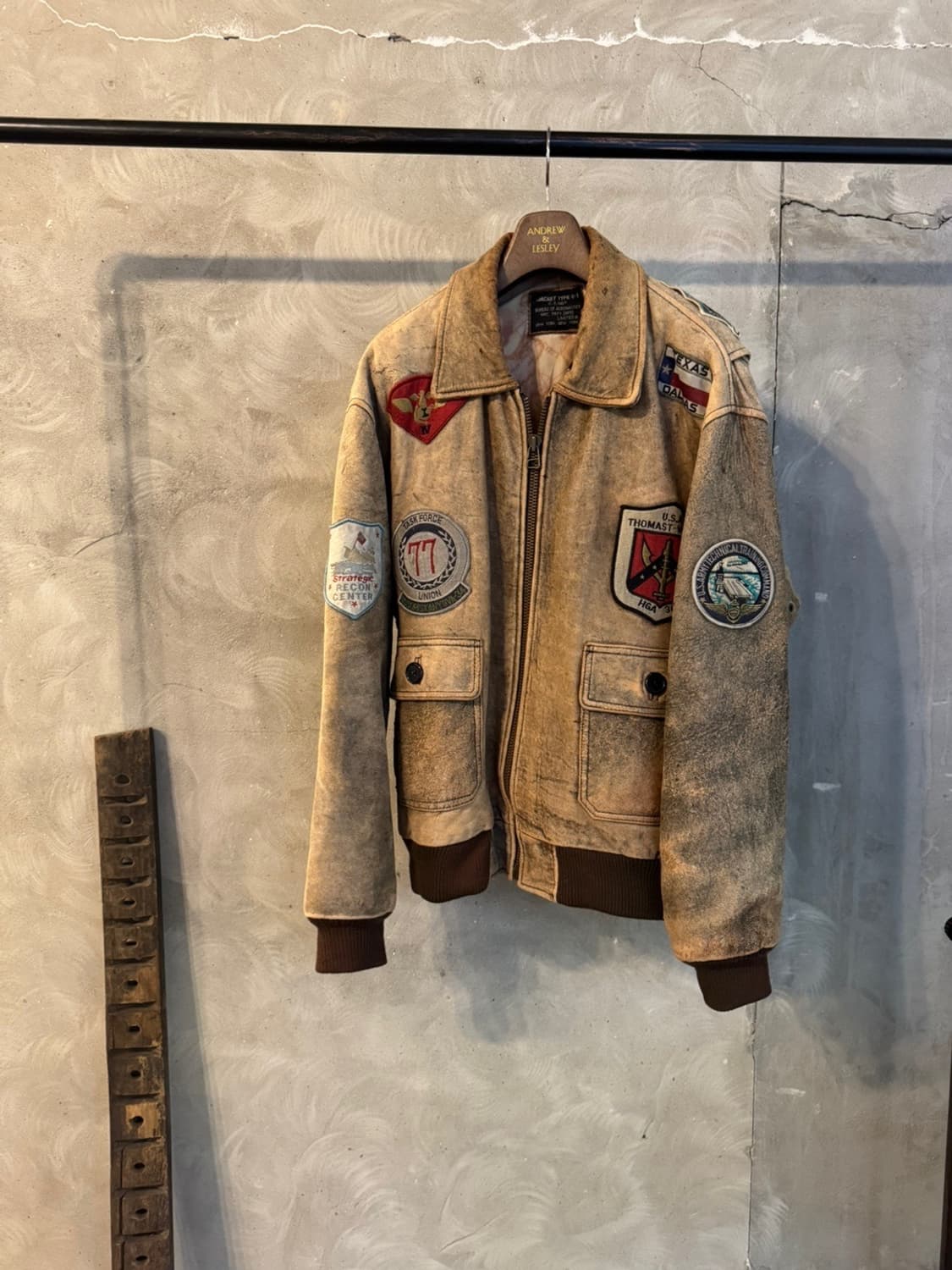 A-2 플라이트 램스킨 레더 자켓 100 상품이미지7