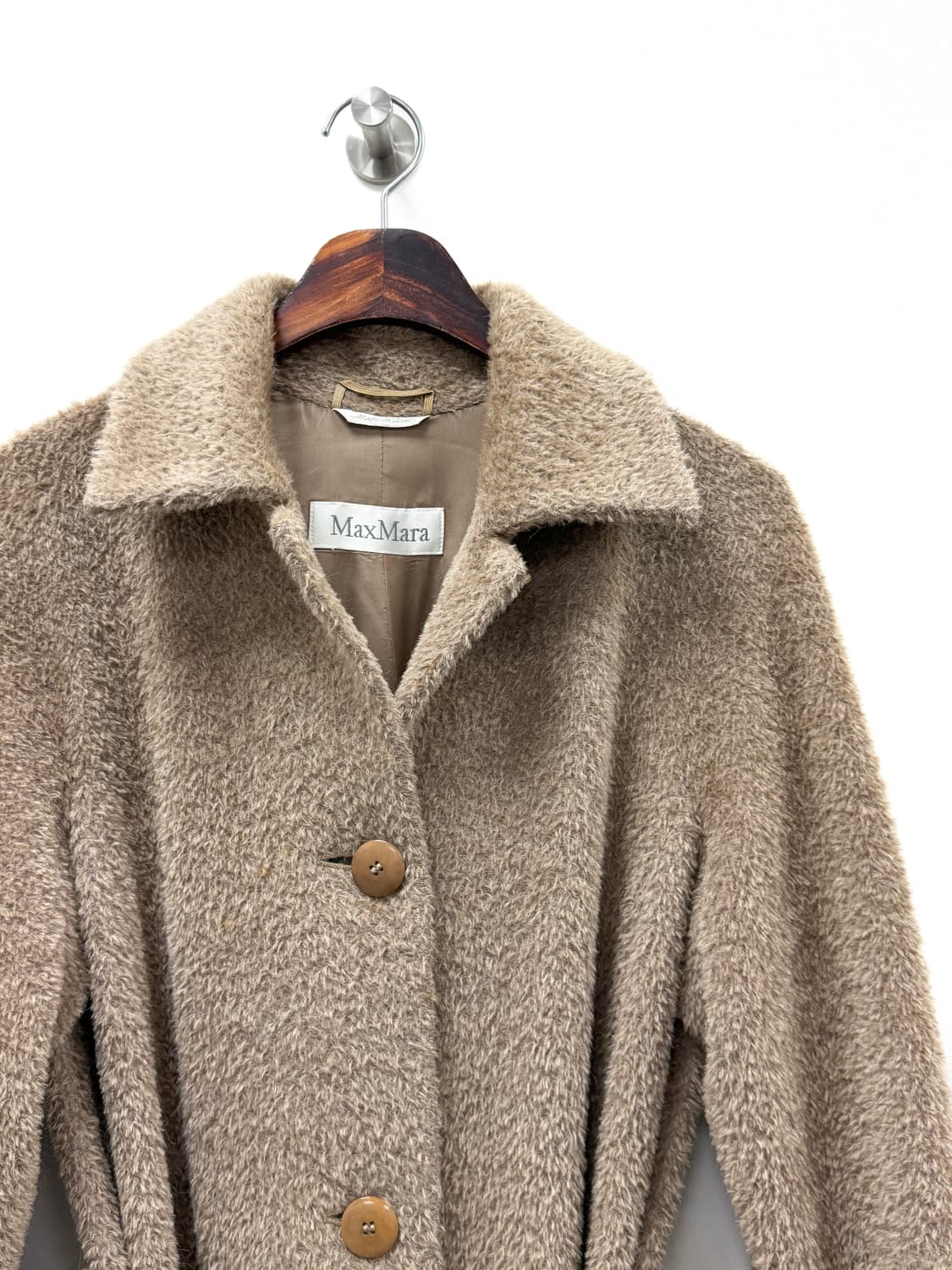 막스마라 알파카 울 블렌드 벨티드 코트 상품이미지5