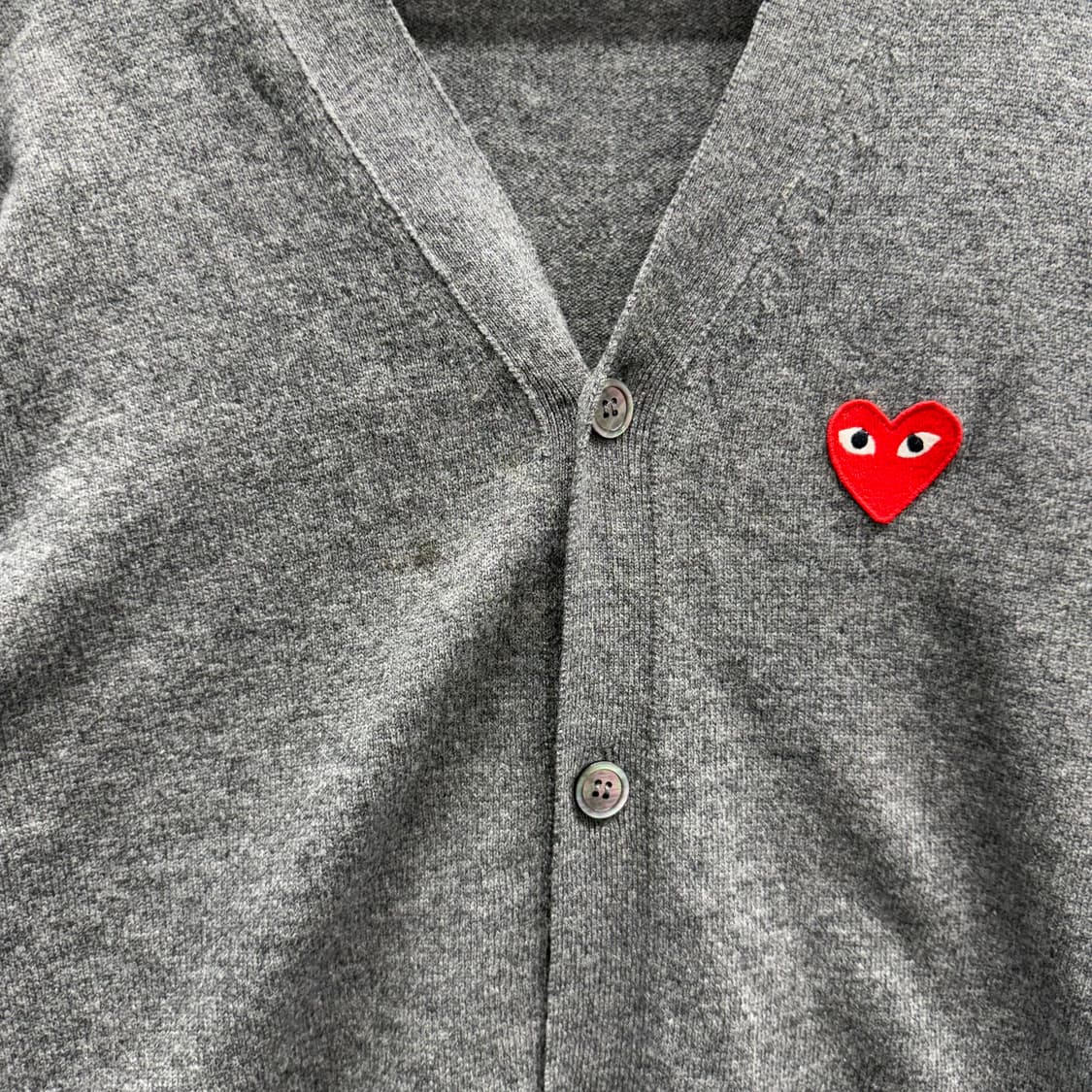 [M] 꼼데가르송 그레이 가디건 상품이미지8