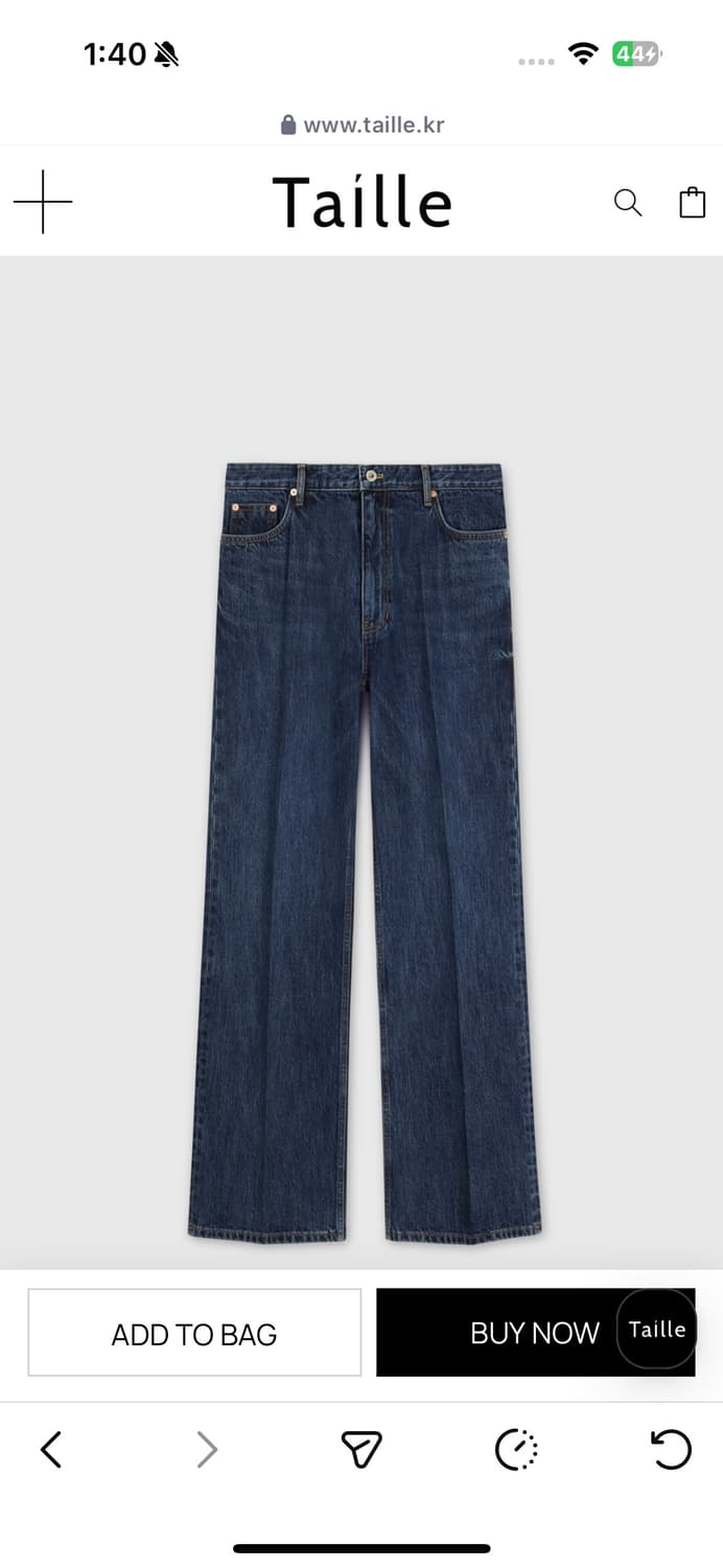 [구매] CALI WASH DENIM TROUSERS OIL BLUE 상품이미지1