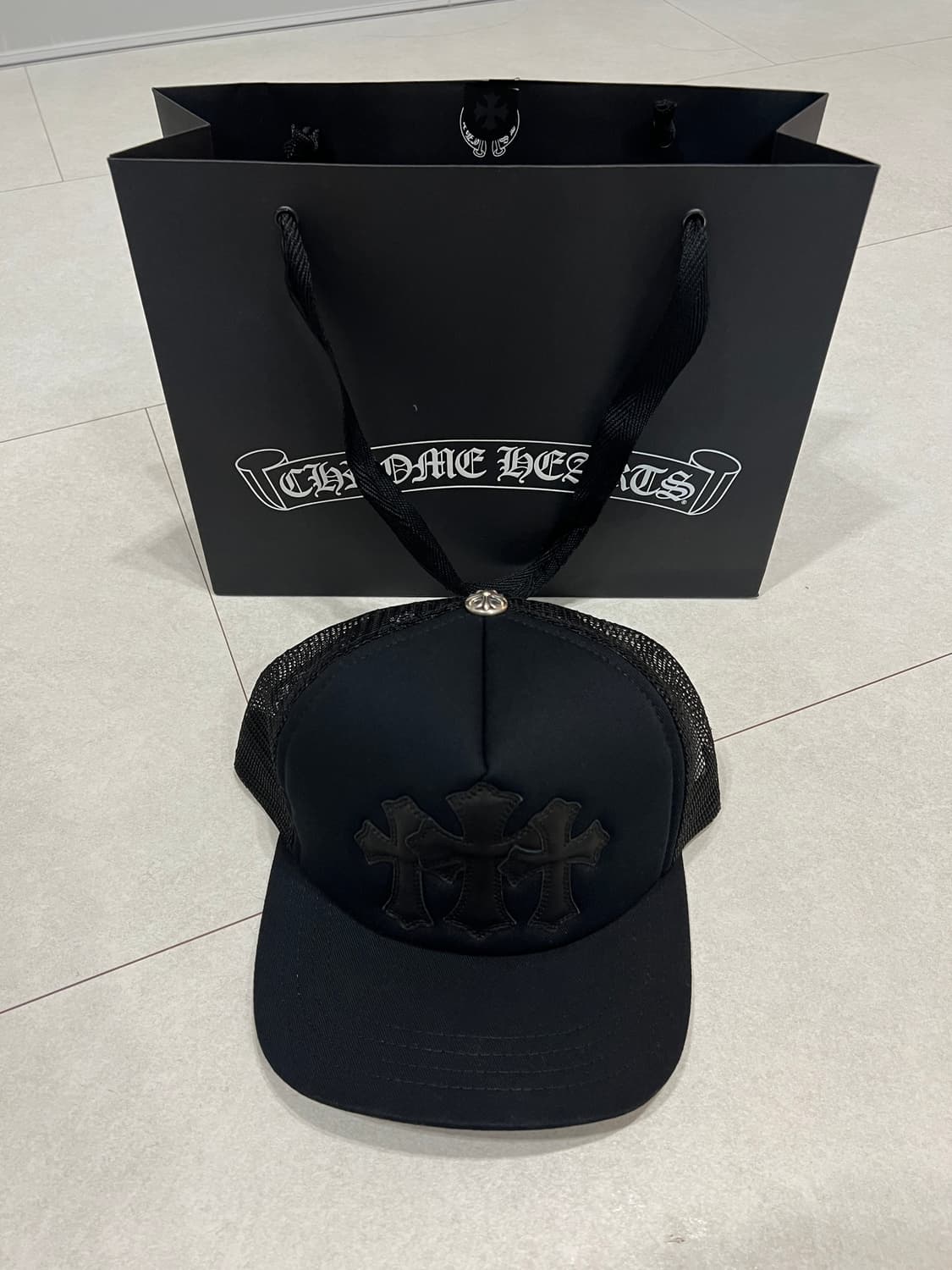 크롬하츠 세메터리 트러커 볼캡 블랙 상품이미지1