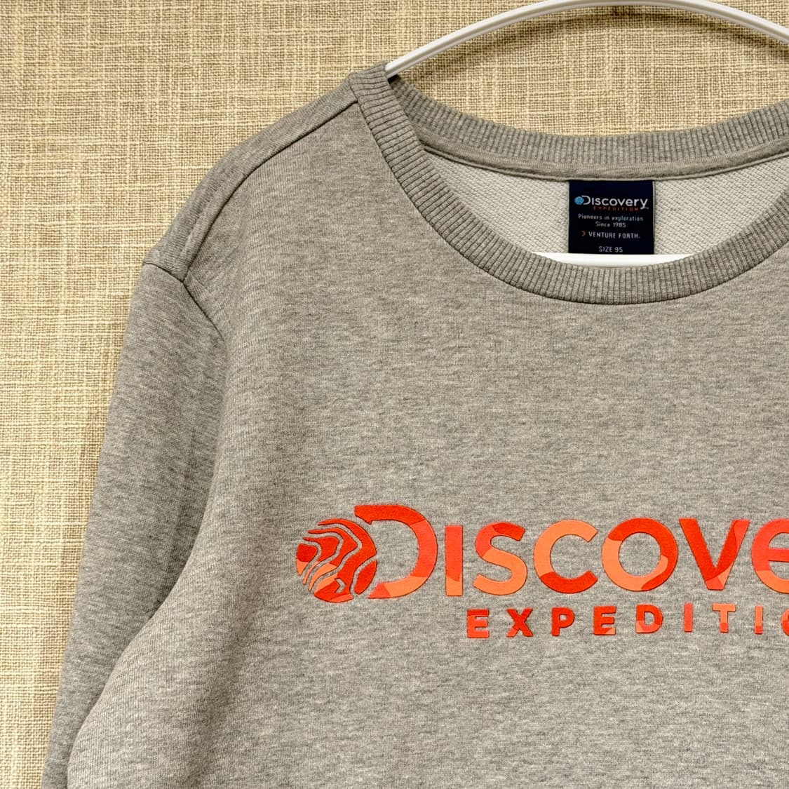 디스커버리  카모로고 그레이 맨투맨 티셔츠 95 (w) 상품이미지2