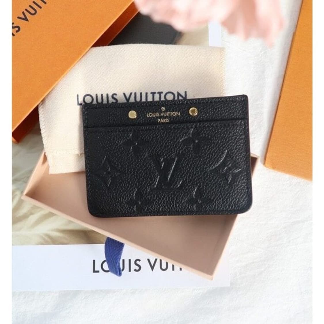 [정품] 루이비통 쉐도우 카드지갑 블랙 상품이미지1