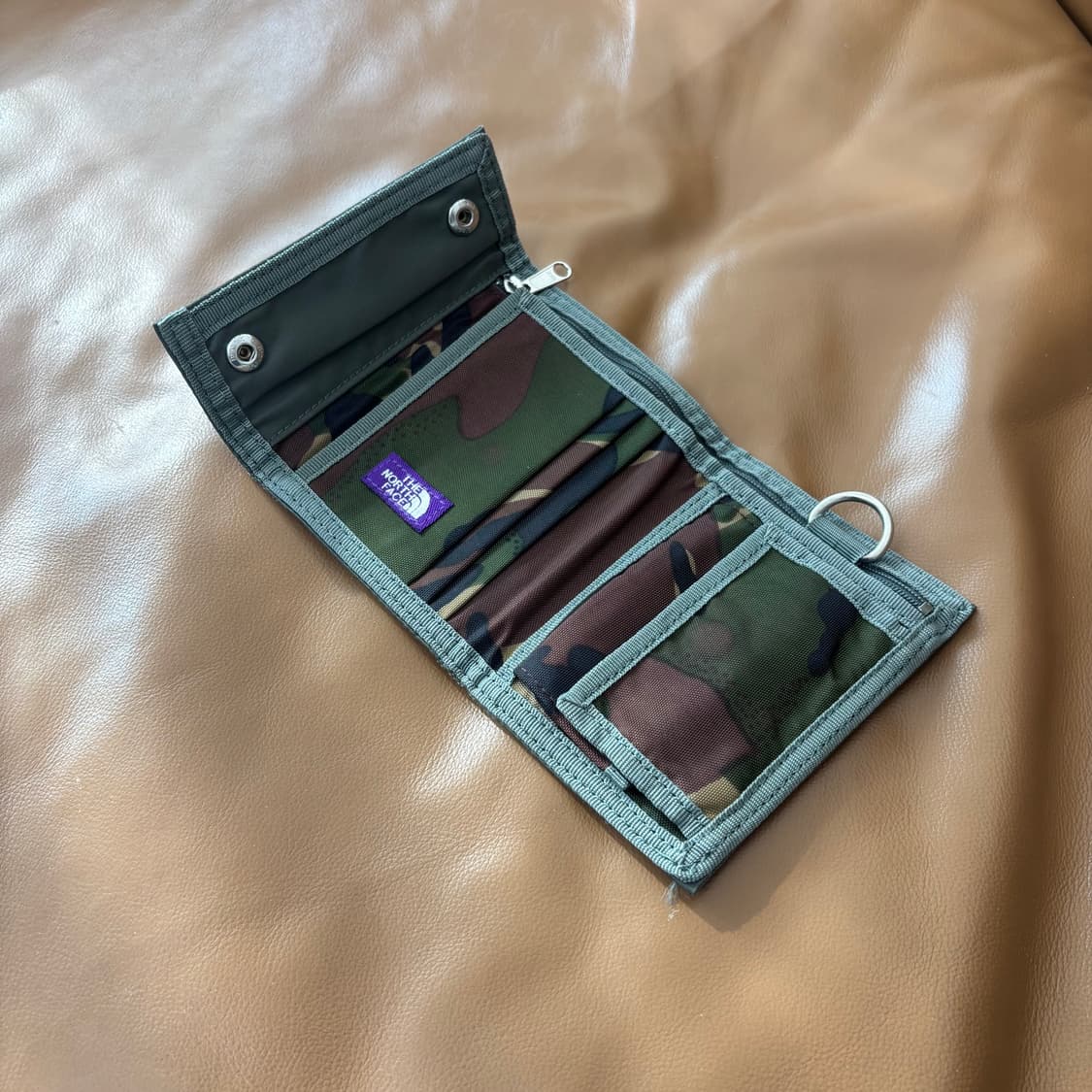 나나미카 노스페이스 퍼플라벨 폴딩 월렛 지갑 카키 카모 상품이미지4