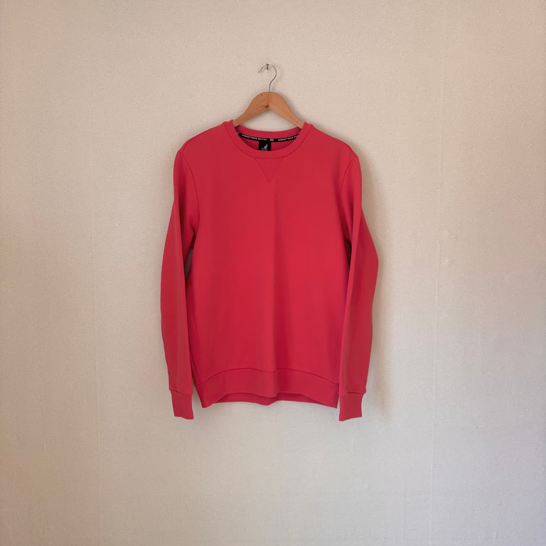 캉골 맨투맨 티셔츠 M 100 루즈핏 톤다운된 핑크 상품이미지1