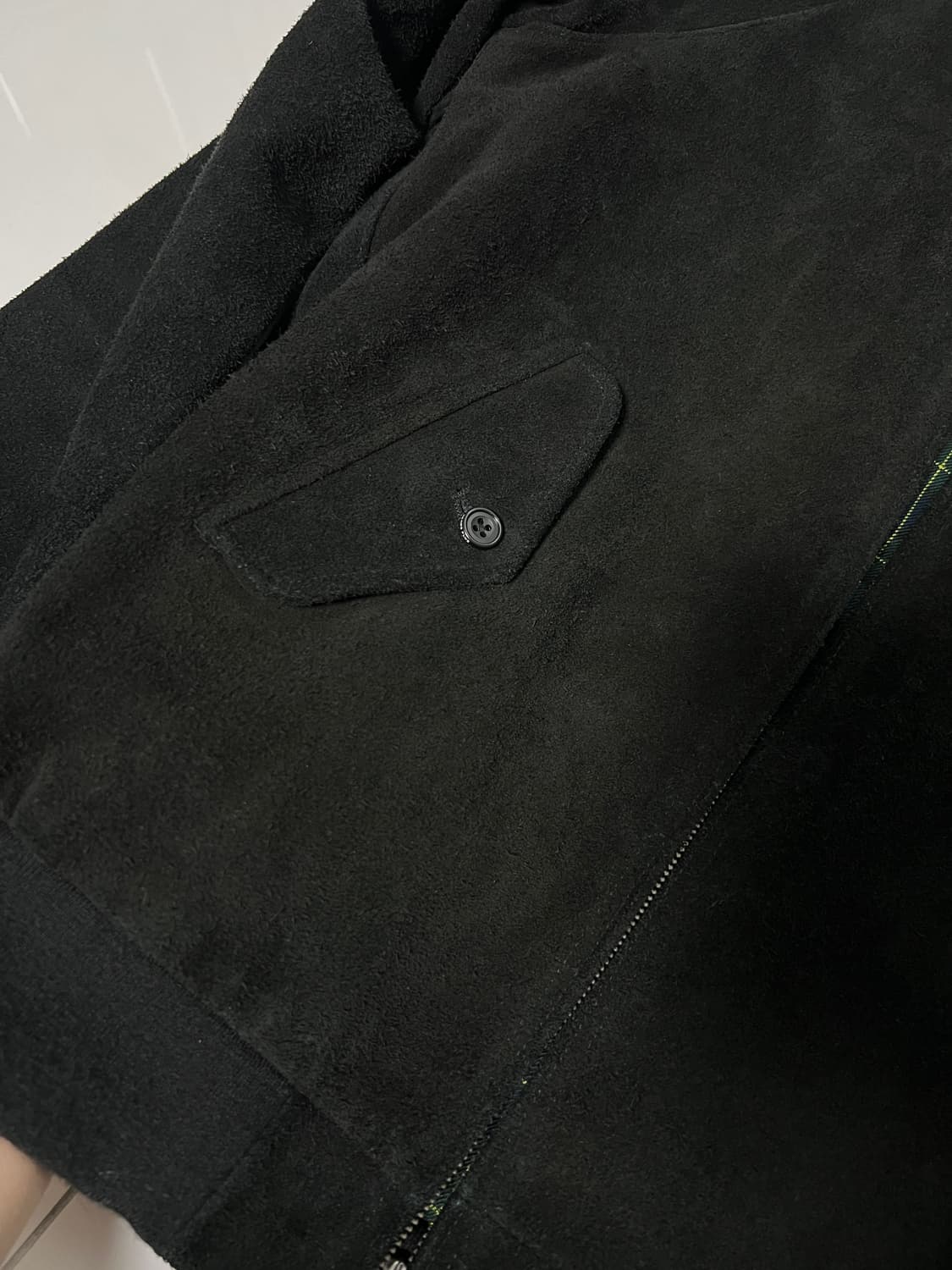 택포25) 빔즈 플러스 스웨이드 해링턴 자켓 바라쿠타 소가죽 S 상품이미지3