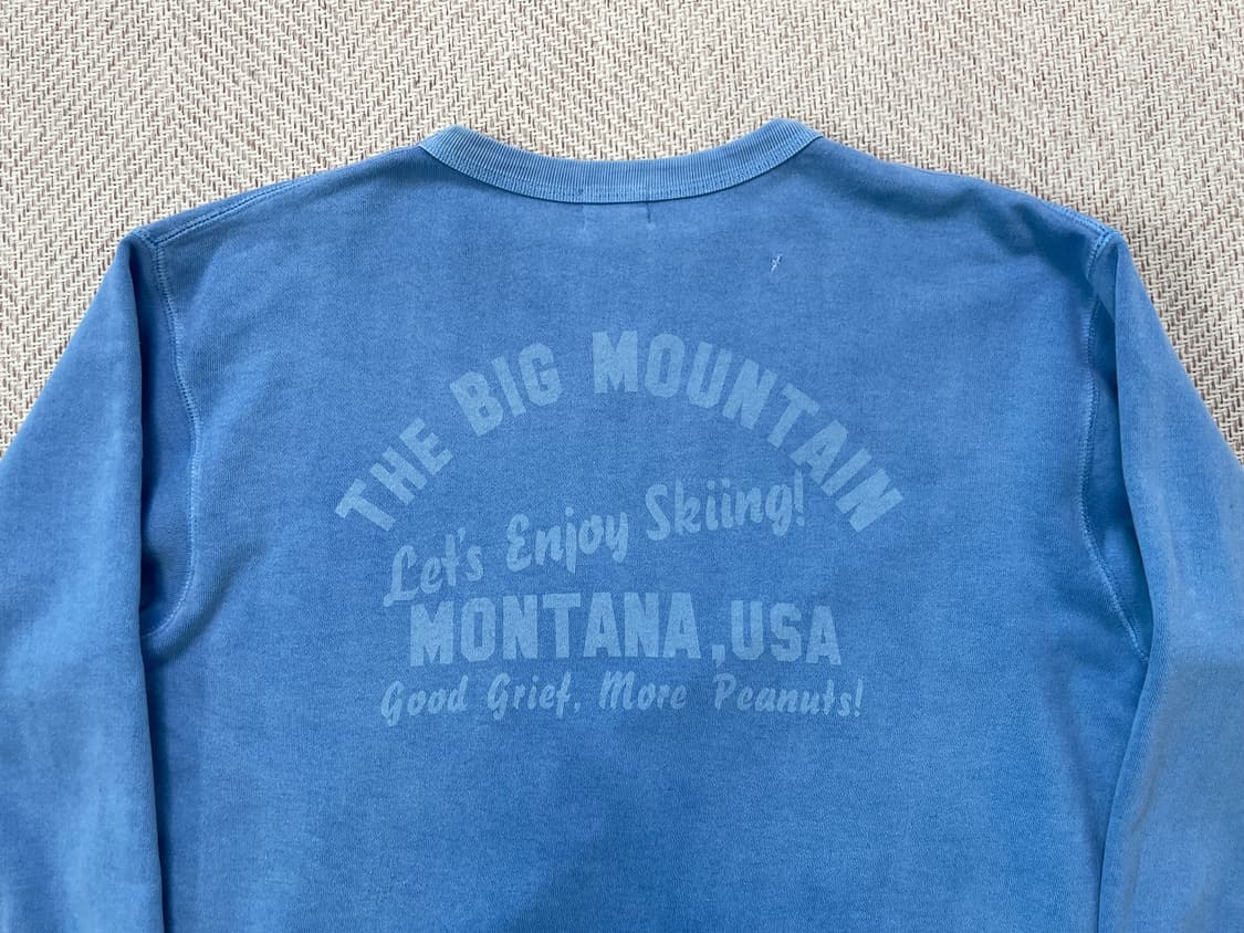 스누피 montana 가먼츠다잉 스웻셔츠  상품이미지6