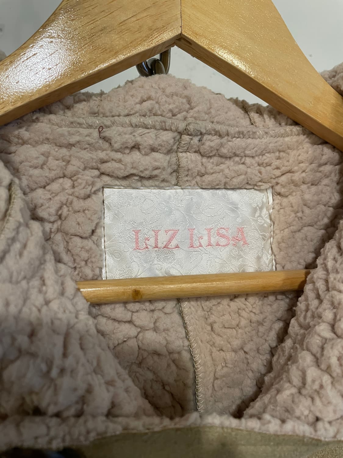 liz lisa 리즈리사 브라운 플라워 자수 베이지 무스탕 러블리 갸루 상품이미지6