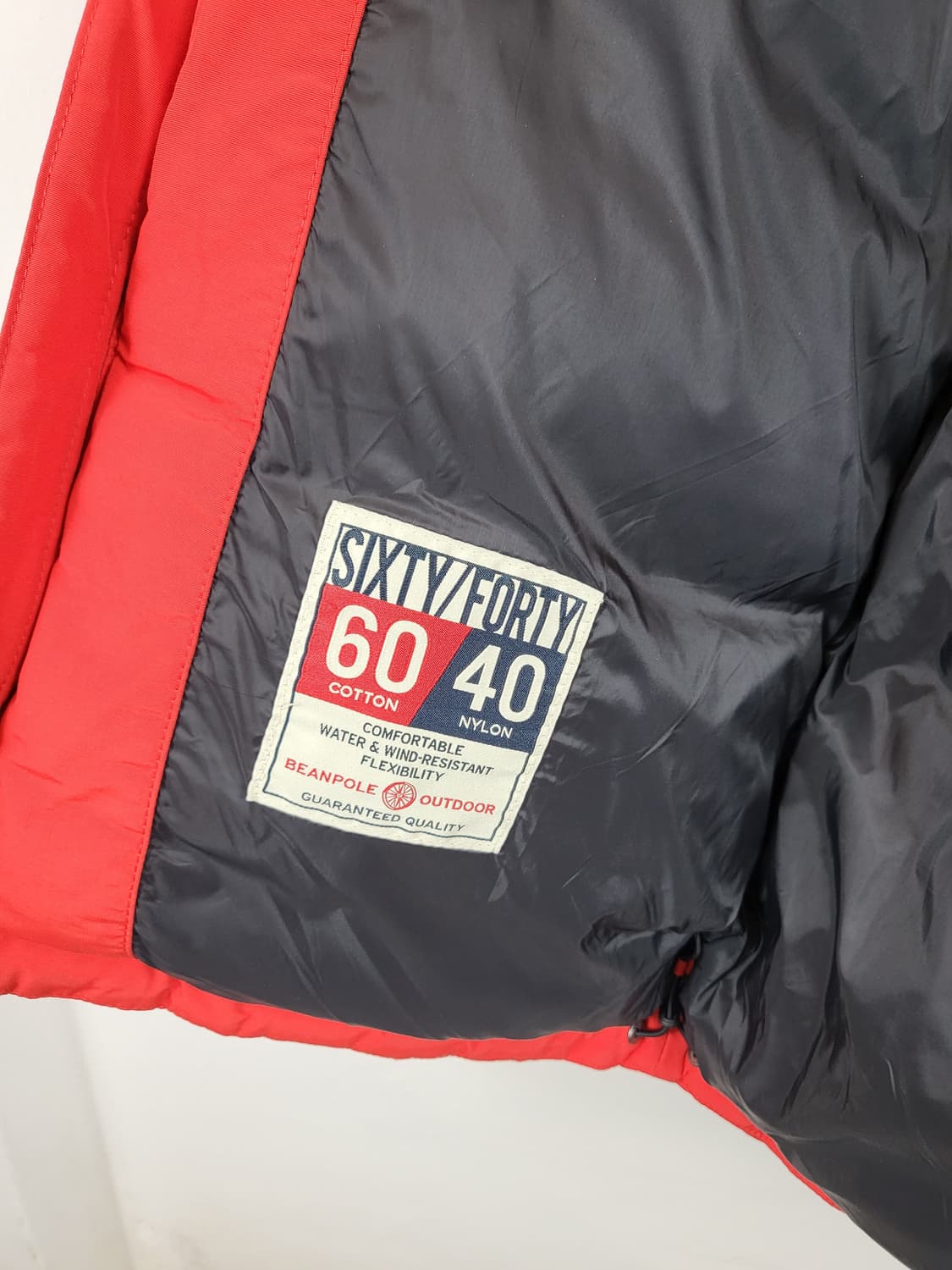 빈폴 아웃도어 레드 다운패딩 95 M 상품이미지8
