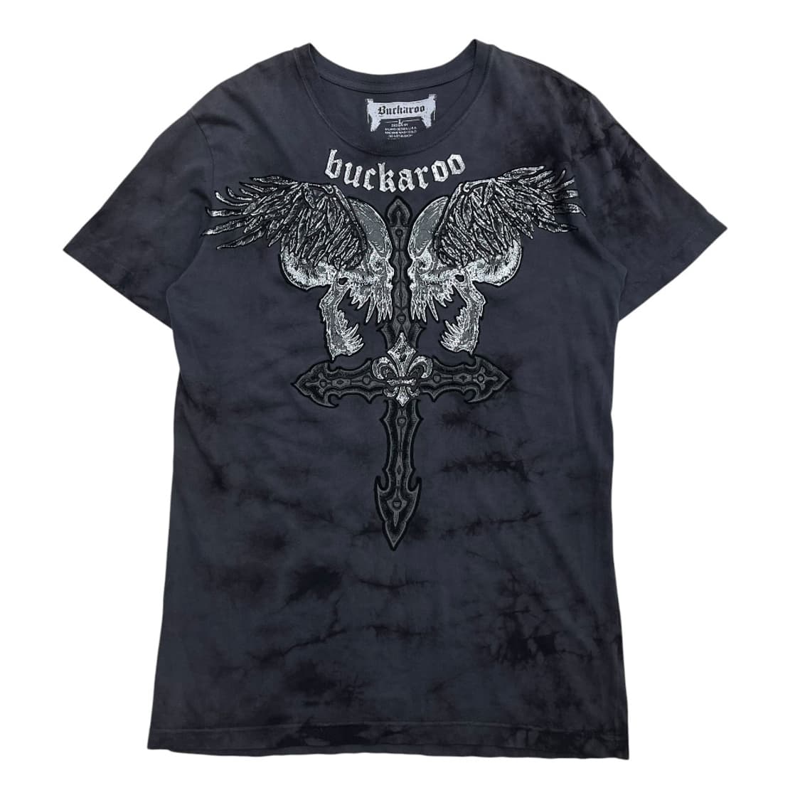 버커루 락시크맛 y2k 프린팅 차콜 반팔 L 상품이미지3