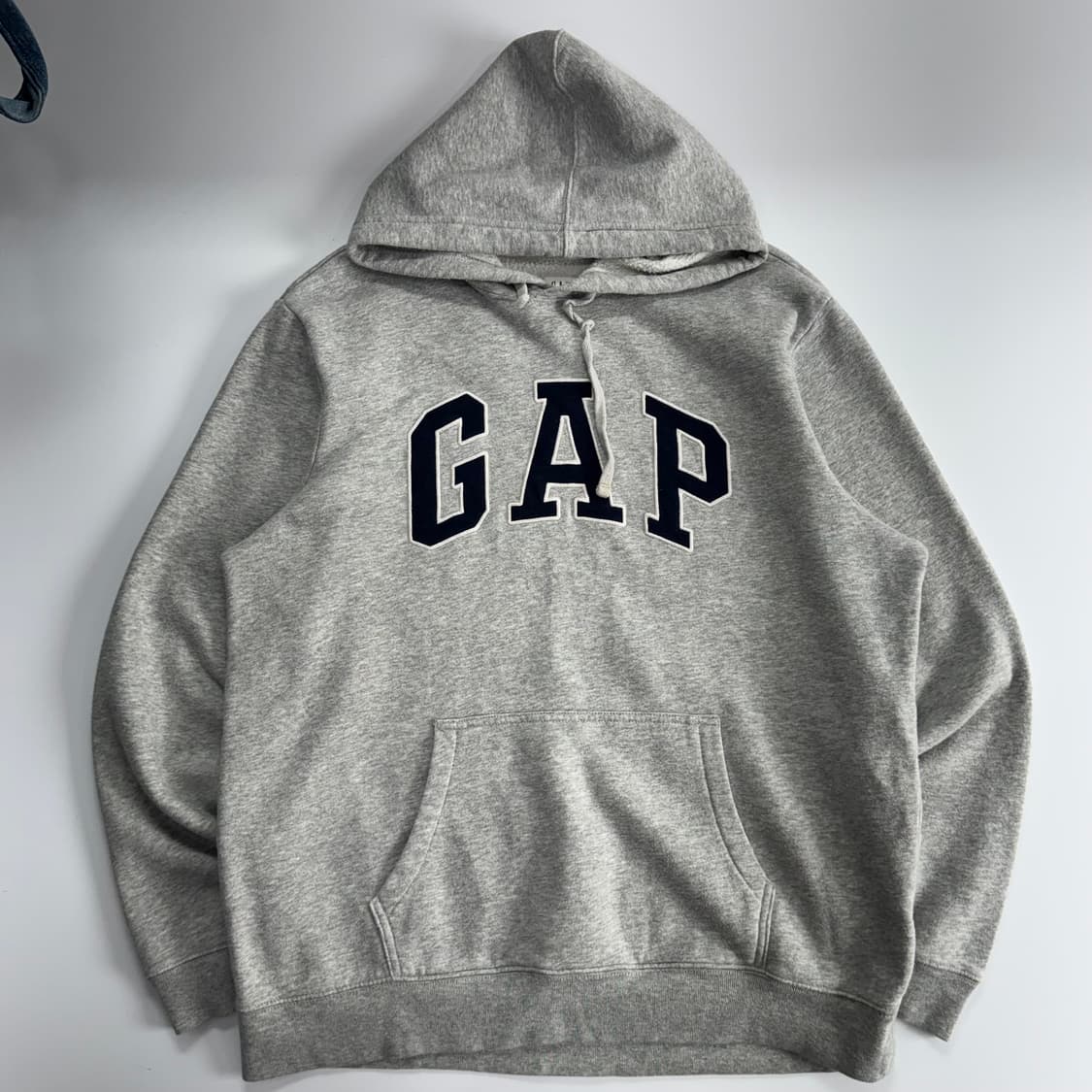 Gap 갭 네이비 로고 그레이 후드티 상품이미지3