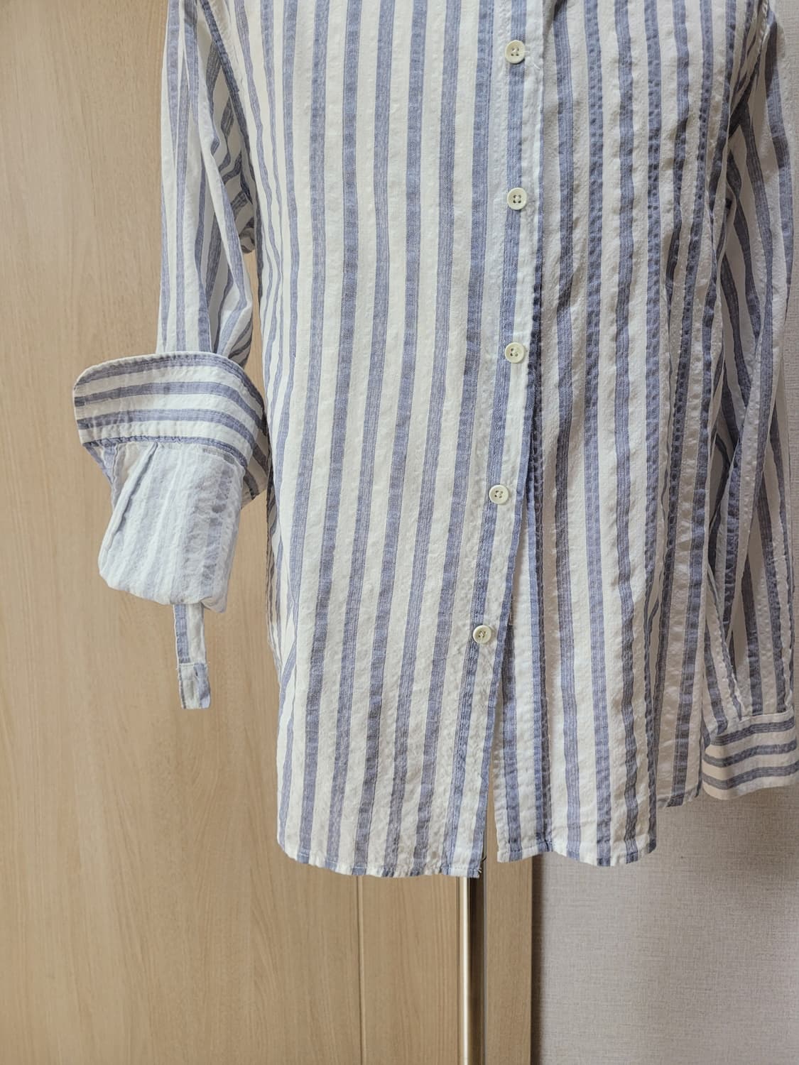 잭앤질 Jack&Jill 남자 스트라이프 셔츠 100 스카이블루 상품이미지4