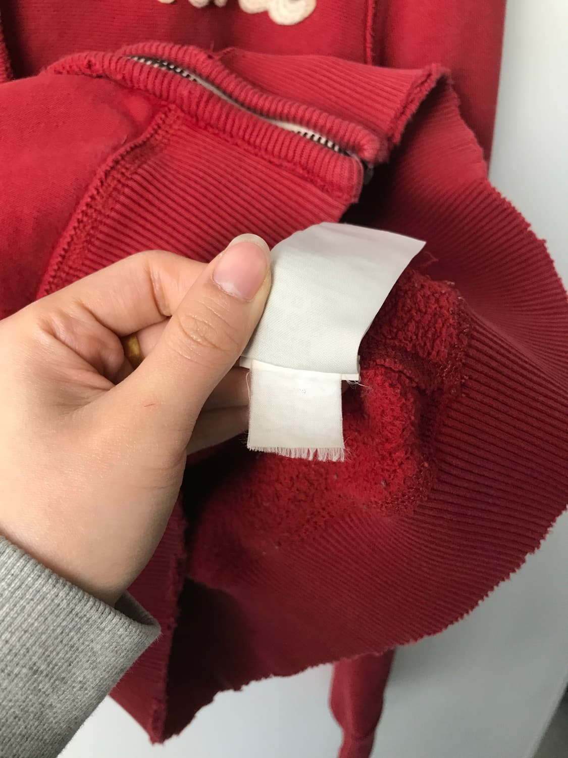 아베크롬비 y2k 와투케 버건디 후드집업 상품이미지5