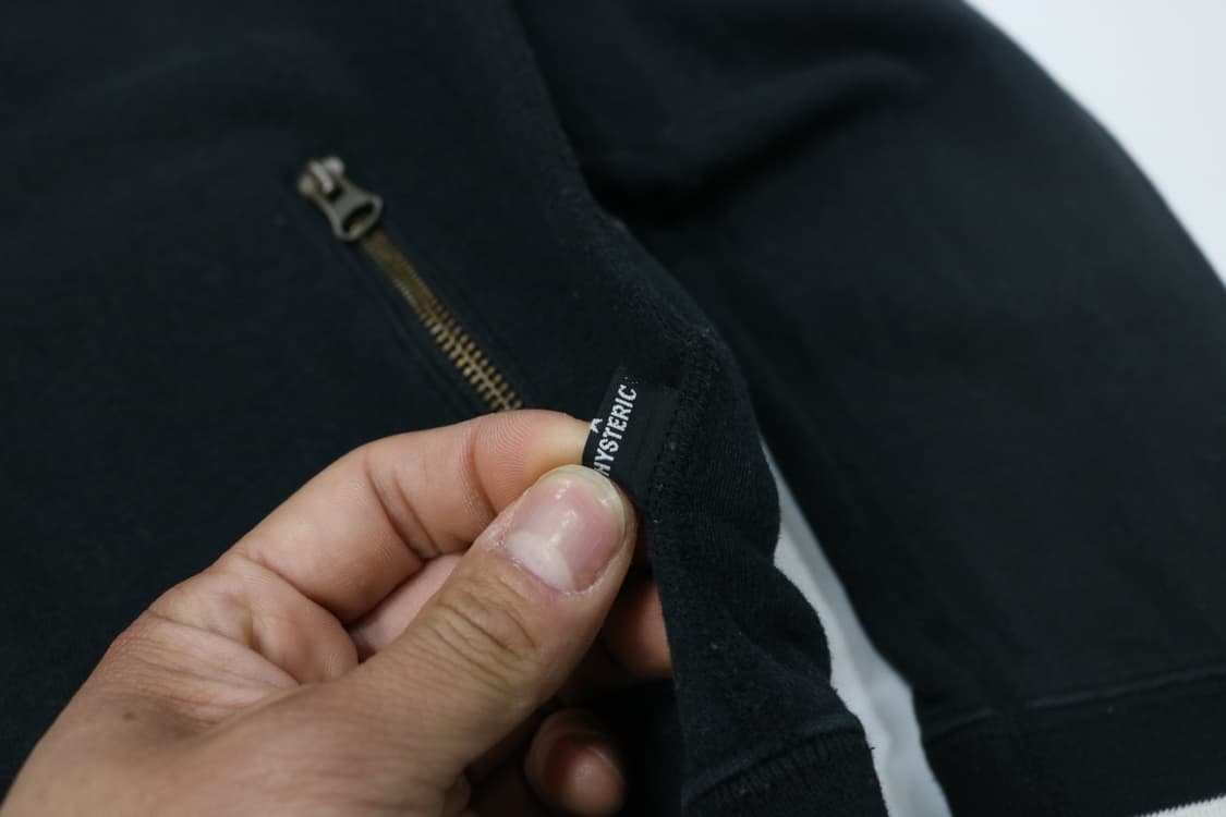 히스테릭글래머 빅 로고 시보리 배색 풀집업 져지 상품이미지6