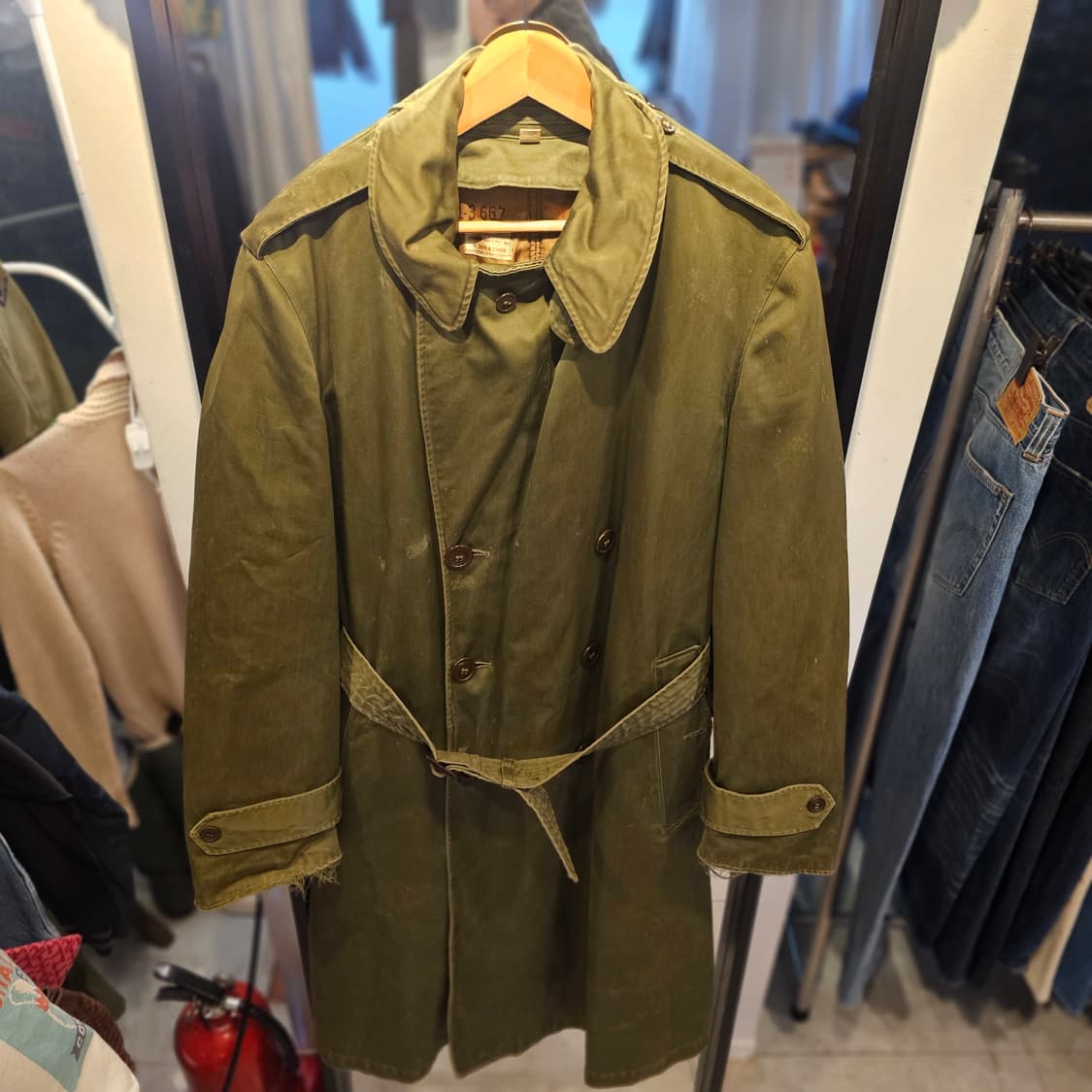 M/r 50s us army 코트 og107 외피 내피 상품이미지8