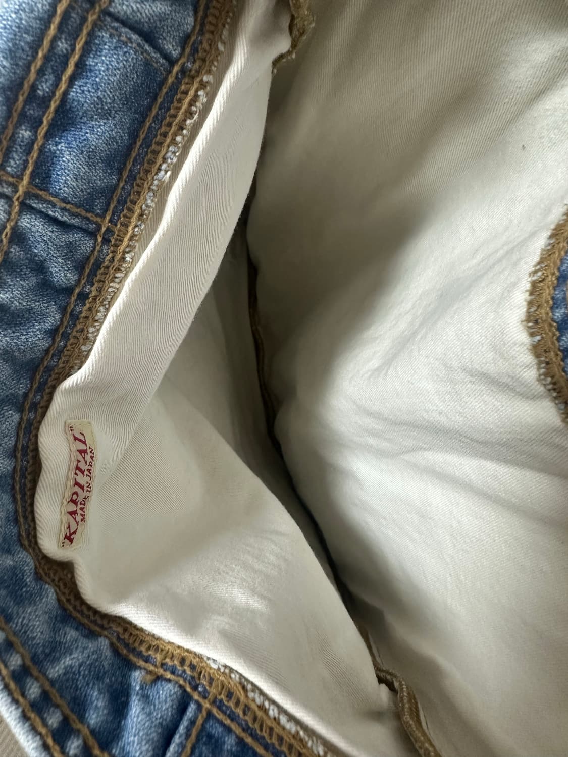 Kapital 캐피탈 워킹 앤 피스 데님 토트백 상품이미지3