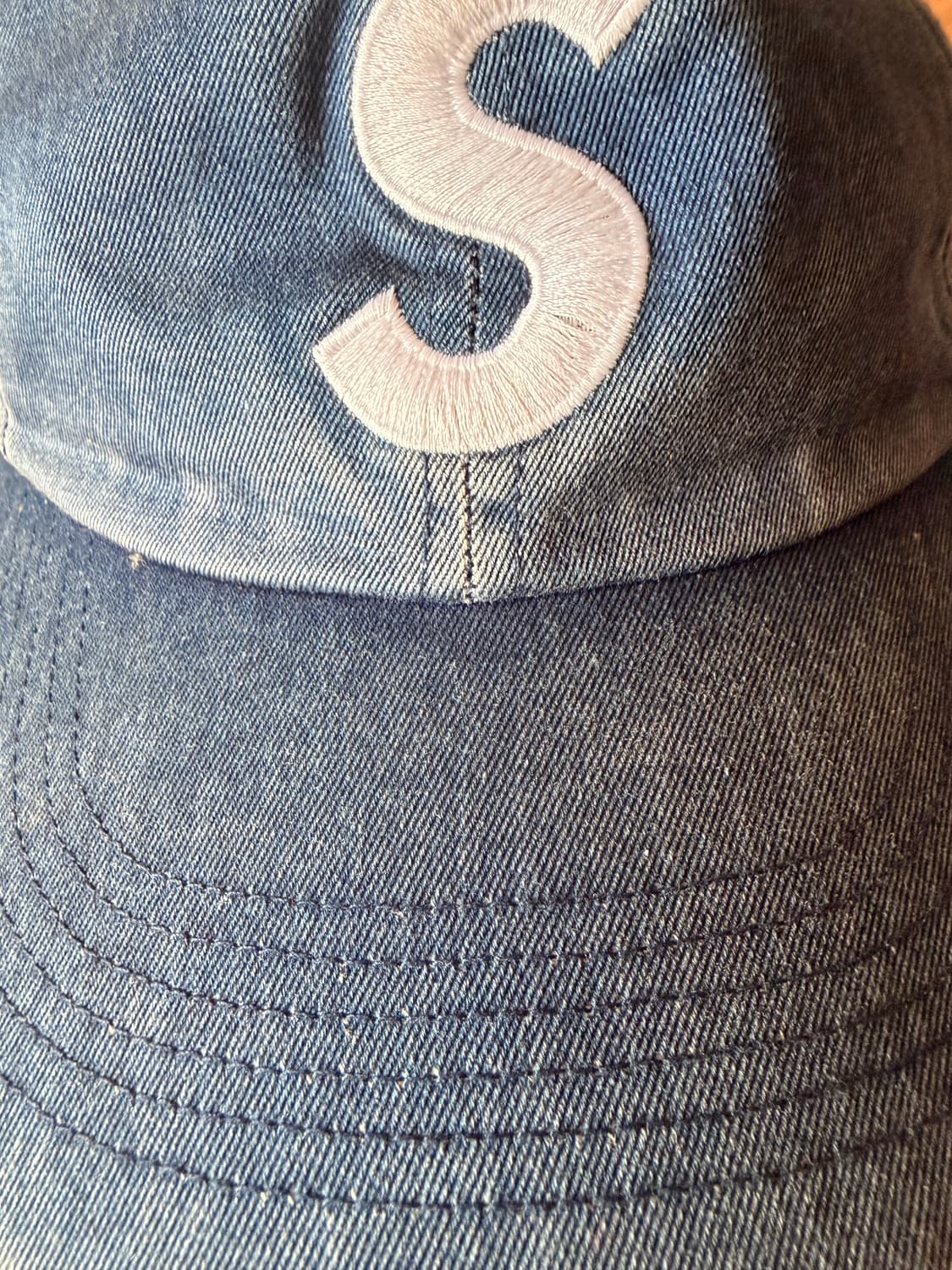 슈프림 피그먼트 프린트 S 로고 6-패널 캡 인디고 - 22FW 상품이미지2