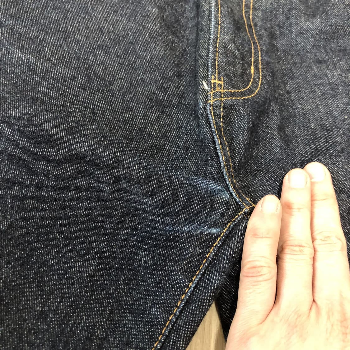 (32) 데밀 DEMIL MFG 5P 레귤러핏 원워시드 중청 데님 상품이미지4