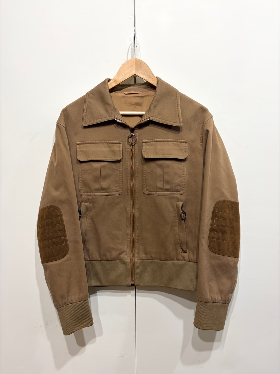 닐바렛 스웨이드 패치 블루종 자켓 상품이미지1