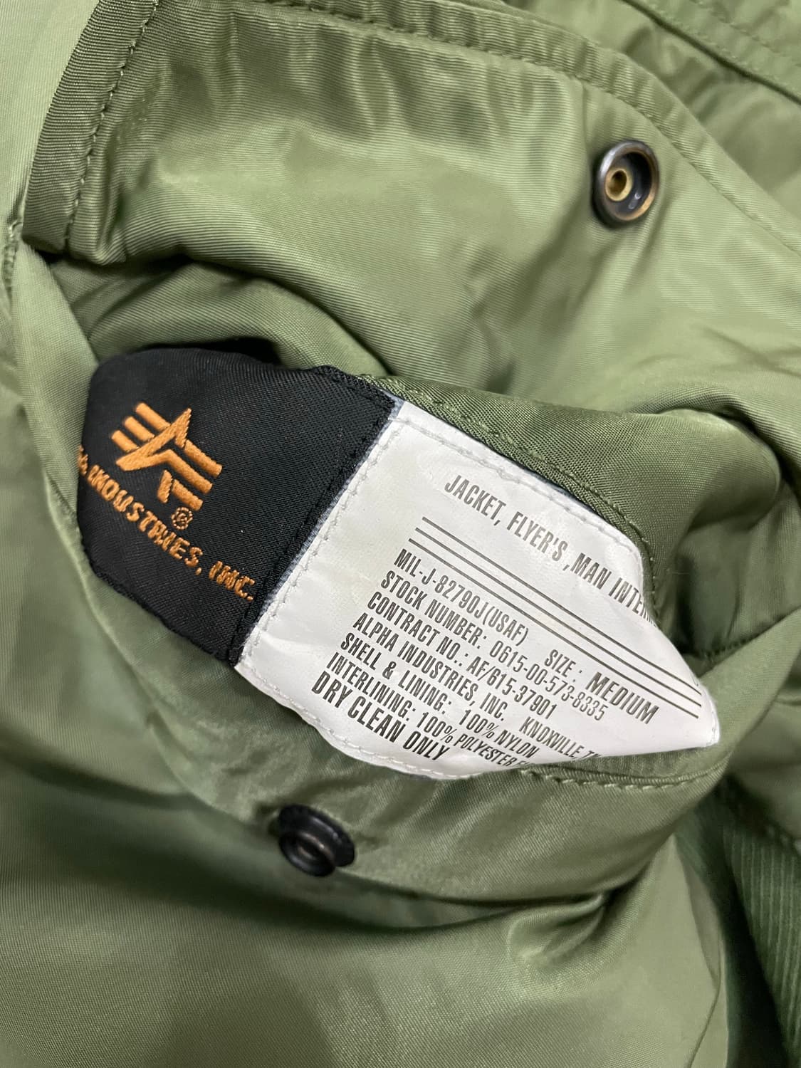 알파인더스트리 ma-1 마원 세이지 항공점퍼 상품이미지6