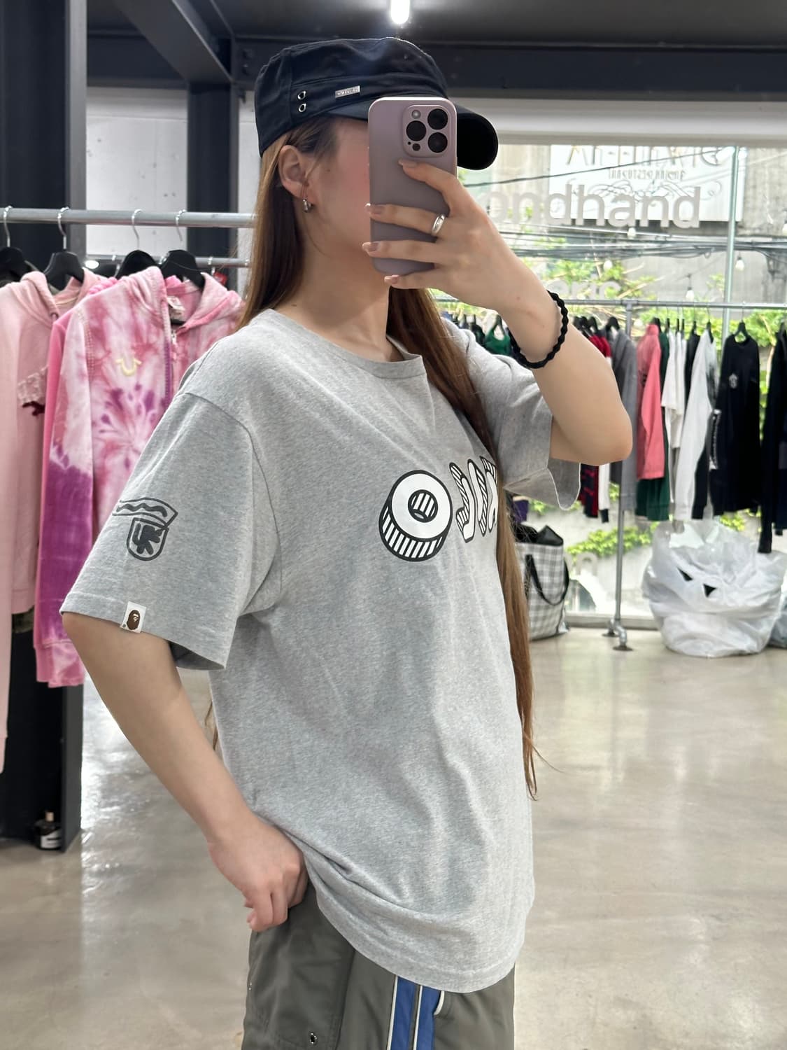 베이프 MILO 입체 스펠로고 반팔티 상품이미지2