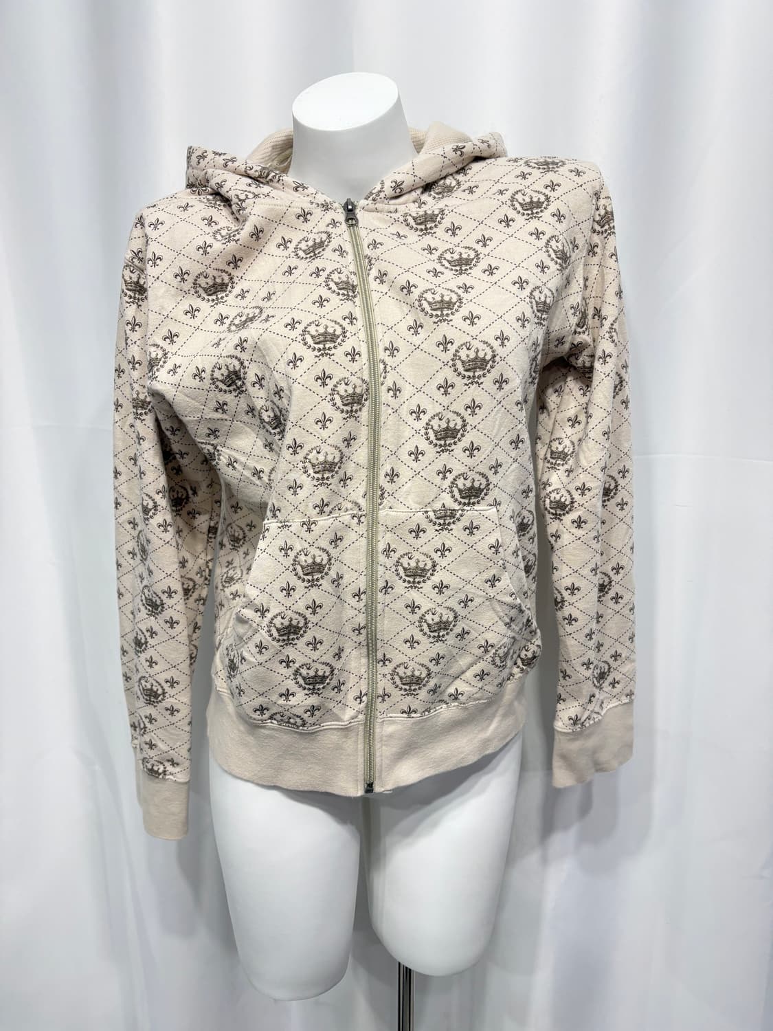 🎸베이지 크라운 패턴 후디🎸 상품이미지6