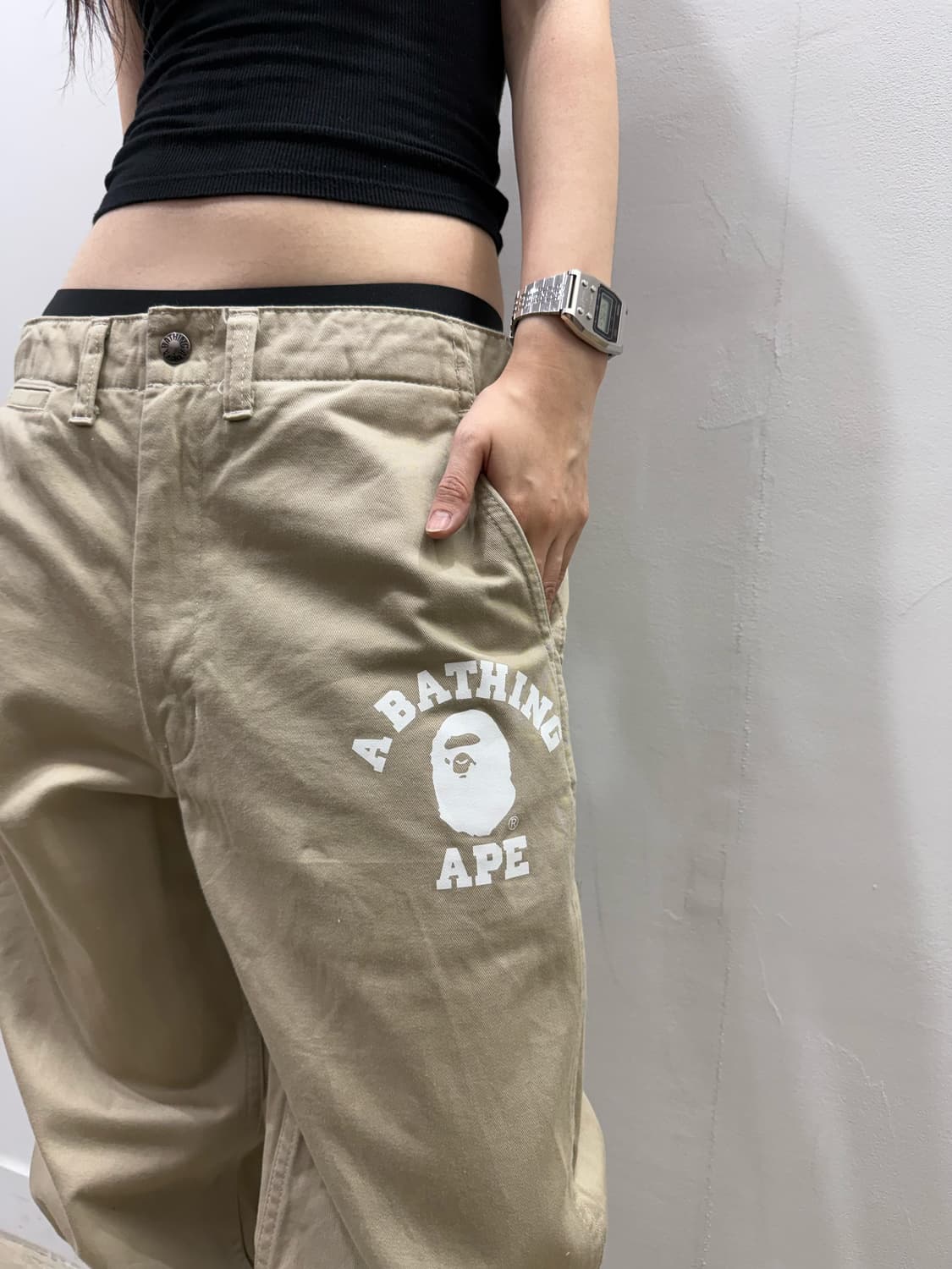 베이프 힙 로고 디테일 코튼 팬츠 상품이미지7