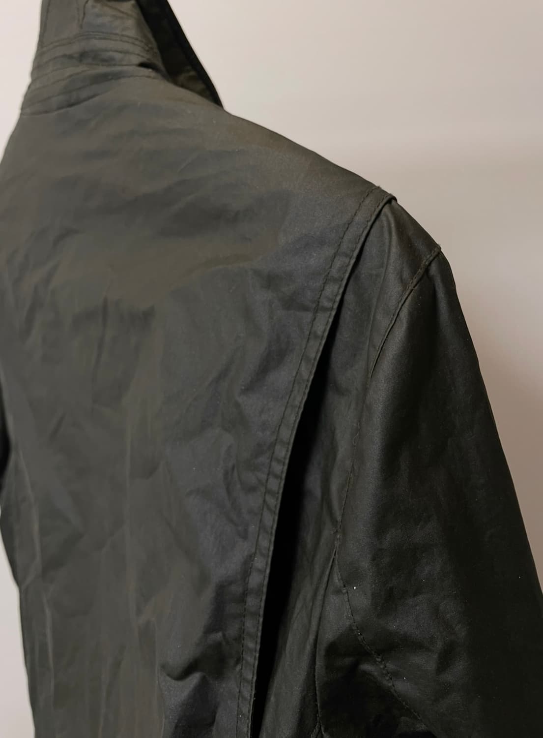 (M) 버버리 브릿 투웨이 올리브 왁스 자켓 상품이미지6