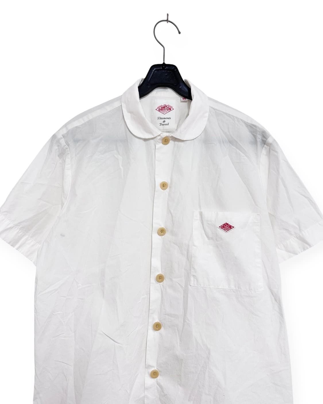 DANTON 단톤 화이트 반팔 셔츠 상품이미지2