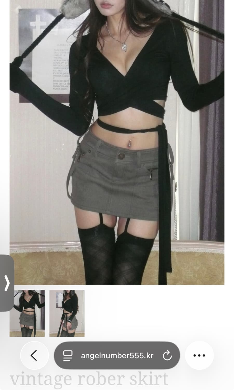 엔젤넘버 555 vintage Robert skirt 상품이미지1