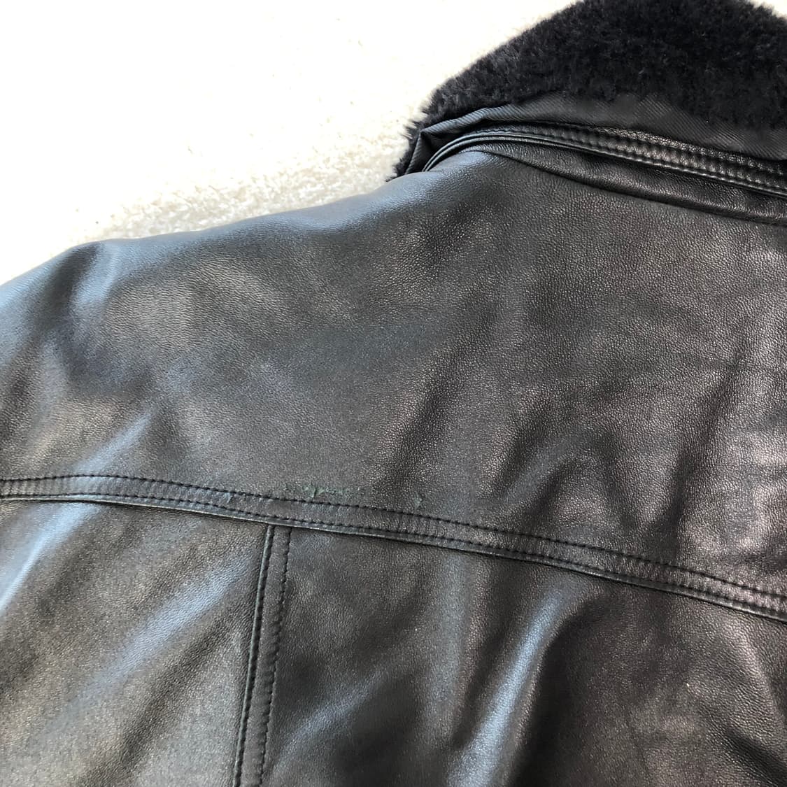 A2 이태리 레더자켓 퍼탈부착  상품이미지6