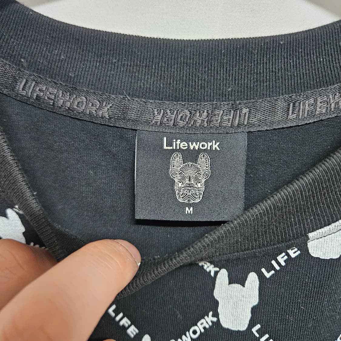 라이프워크 모노그램 반팔 티셔츠 M 상품이미지3