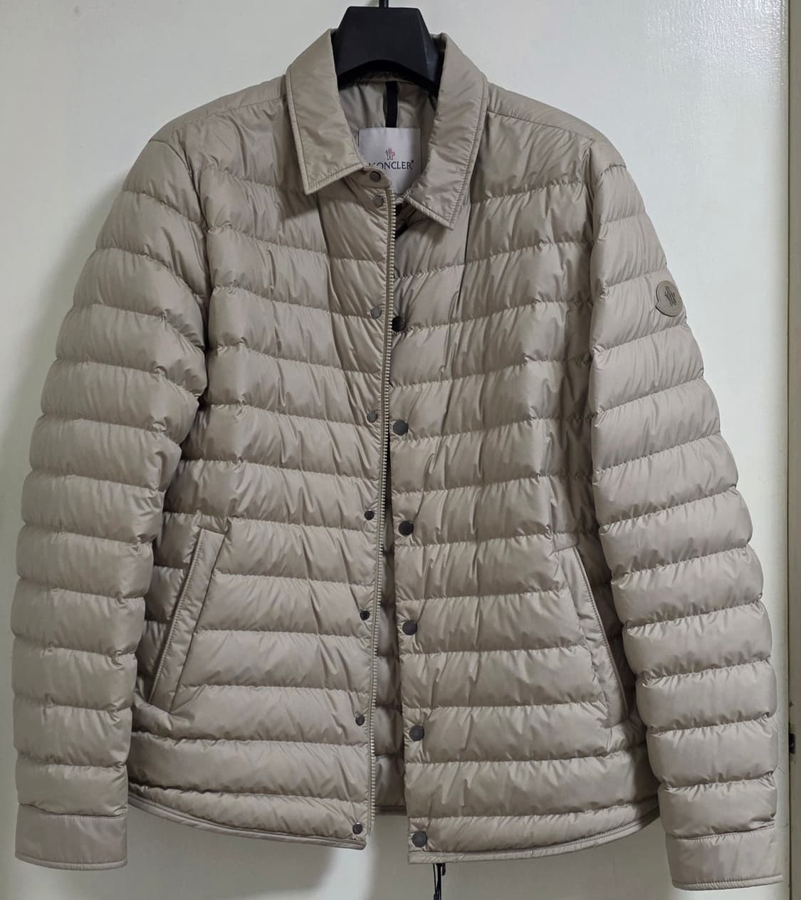 25SS 몽클레르 부르동 다운 셔츠 자켓 라이트 베이지 / 5 상품이미지1