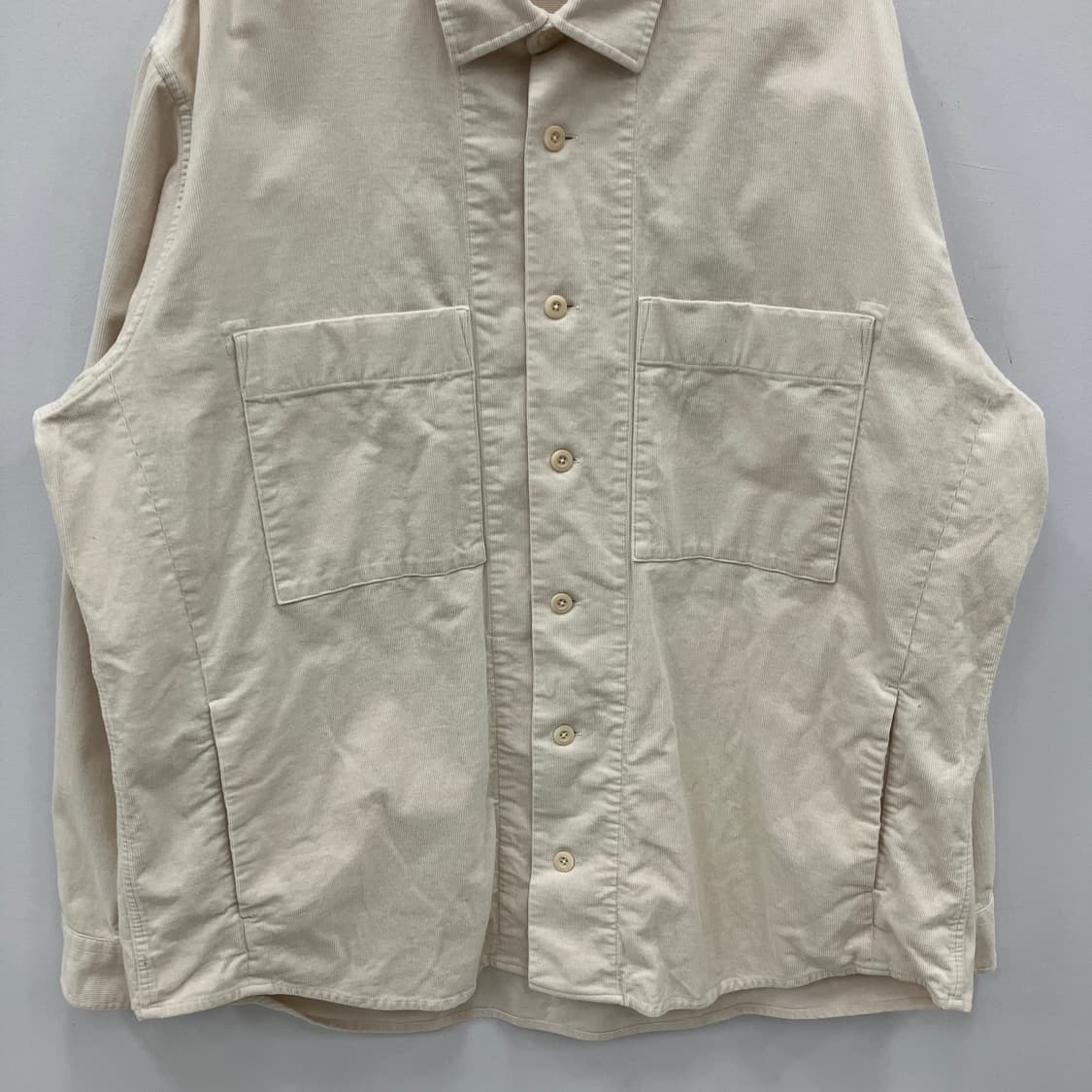 비이커 베이지 코듀로이 셔츠 자켓 상품이미지5