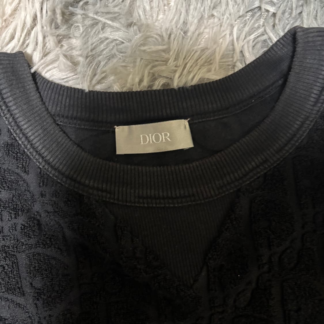 S급 디올 오블리크 테리 반팔 티셔츠 급처 상품이미지3