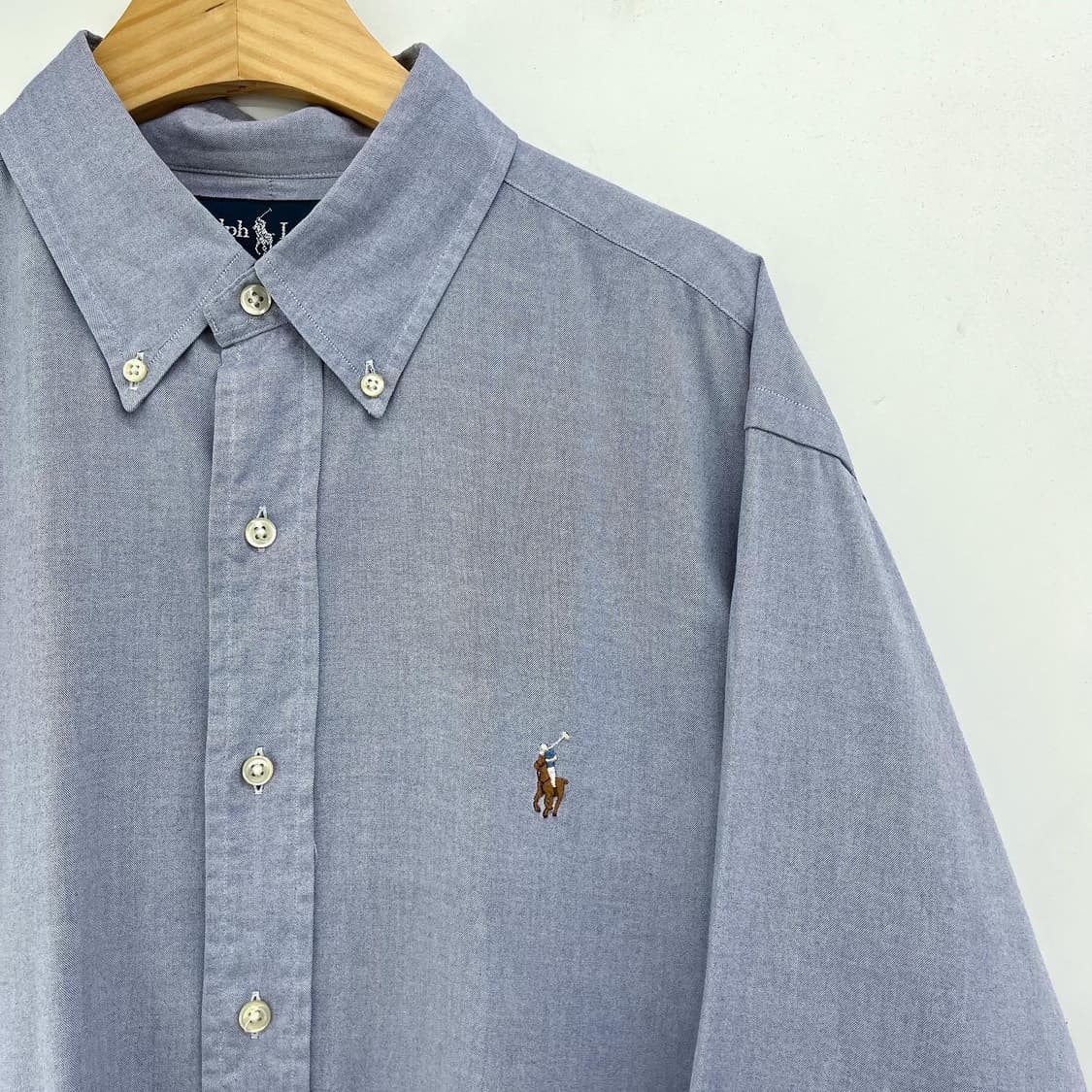 폴로 랄프로렌 멀티 포니 소라색 옥스포드 셔츠 상품이미지5