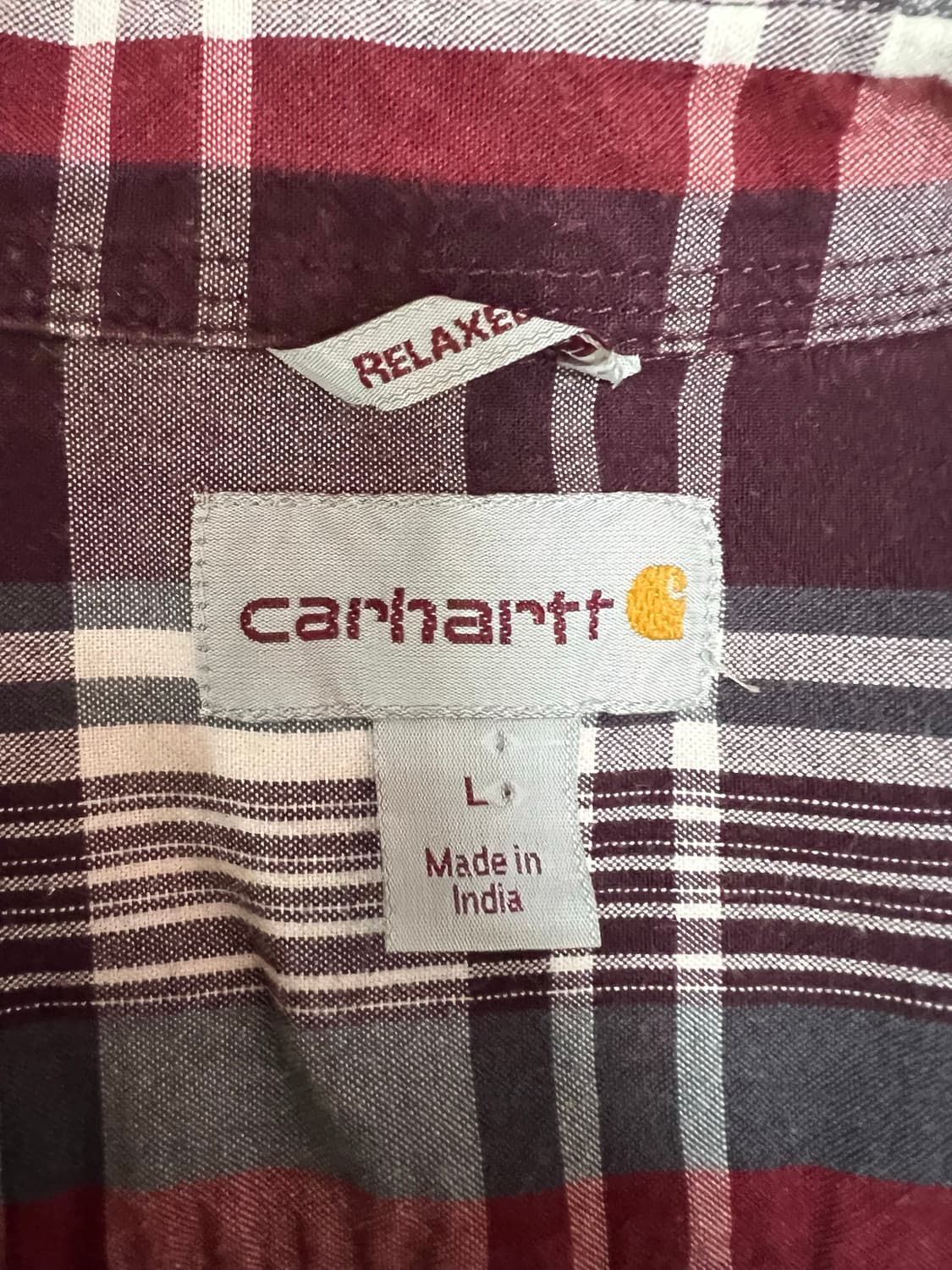 칼하트 체크 반팔셔츠 상품이미지5