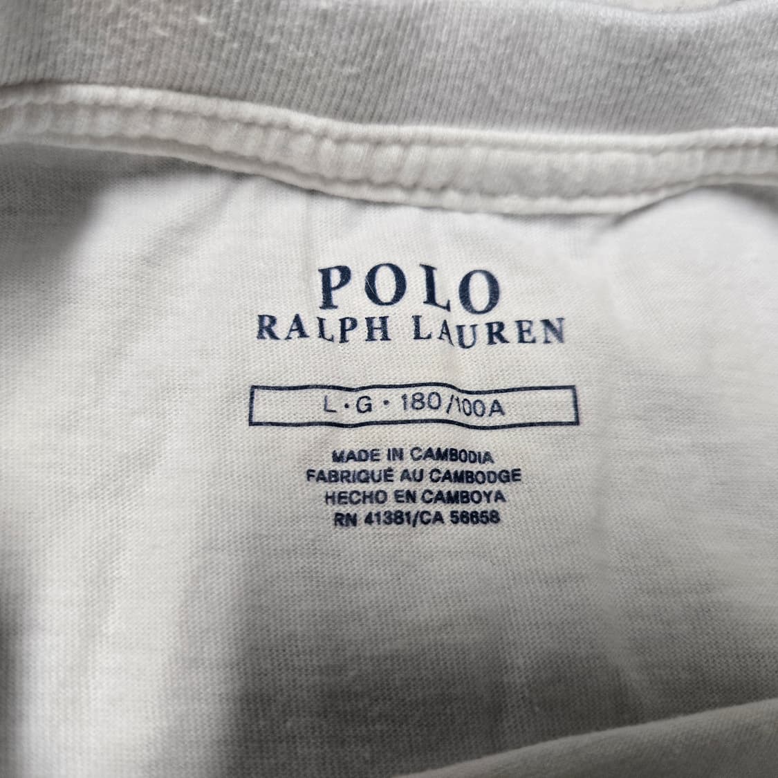 M 폴로랄프로렌 롱슬리브 긴팔티셔츠 화이트 상품이미지3