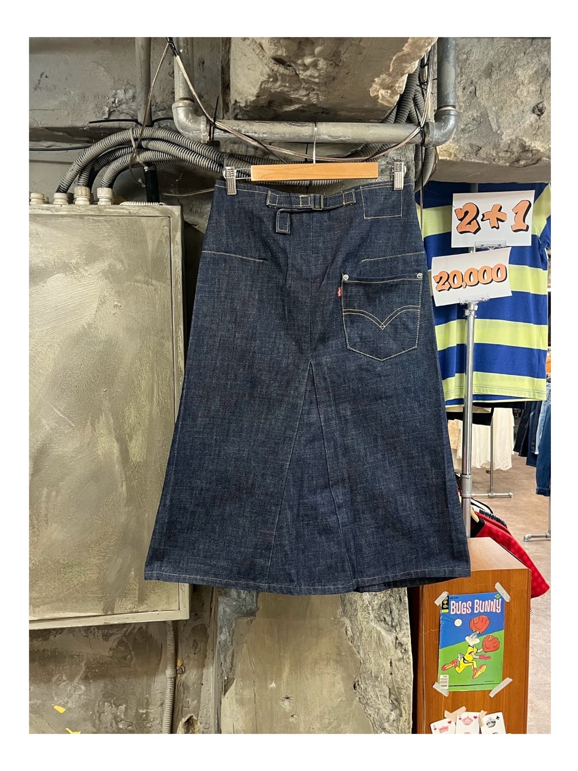 리바이스 엔지니어 데님 롱 스커트 S #csz3827 상품이미지1