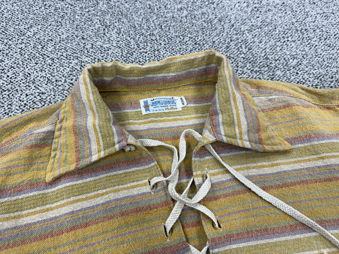 Moonshot JAPAN 에스닉 히피 헨리넥셔츠 상품이미지3